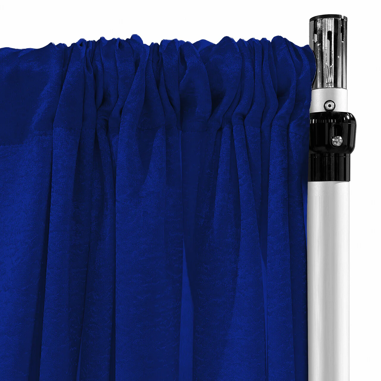 Crinkle Shimmer 10ft H x 52" W Drape/Backdrop Panel - Royal Blue