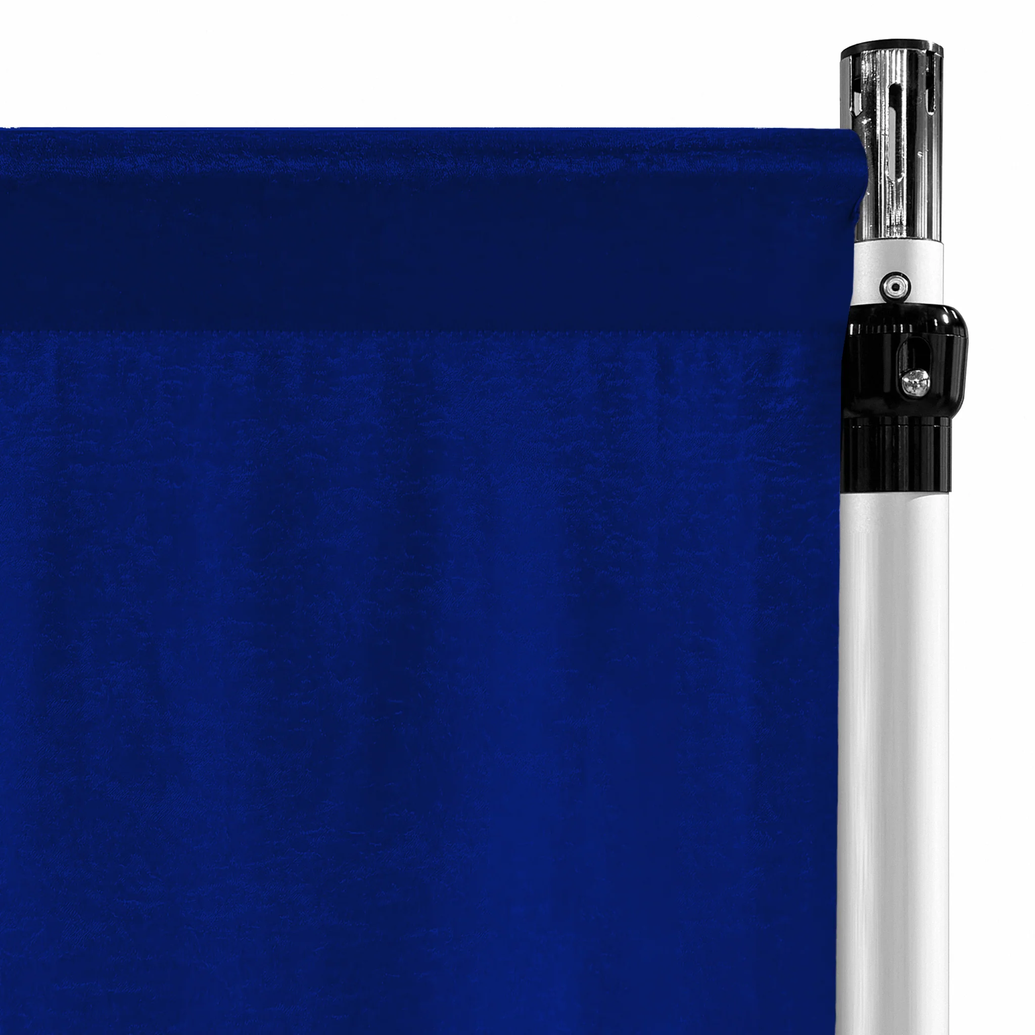 Crinkle Shimmer 10ft H x 52" W Drape/Backdrop Panel - Royal Blue - Image 2