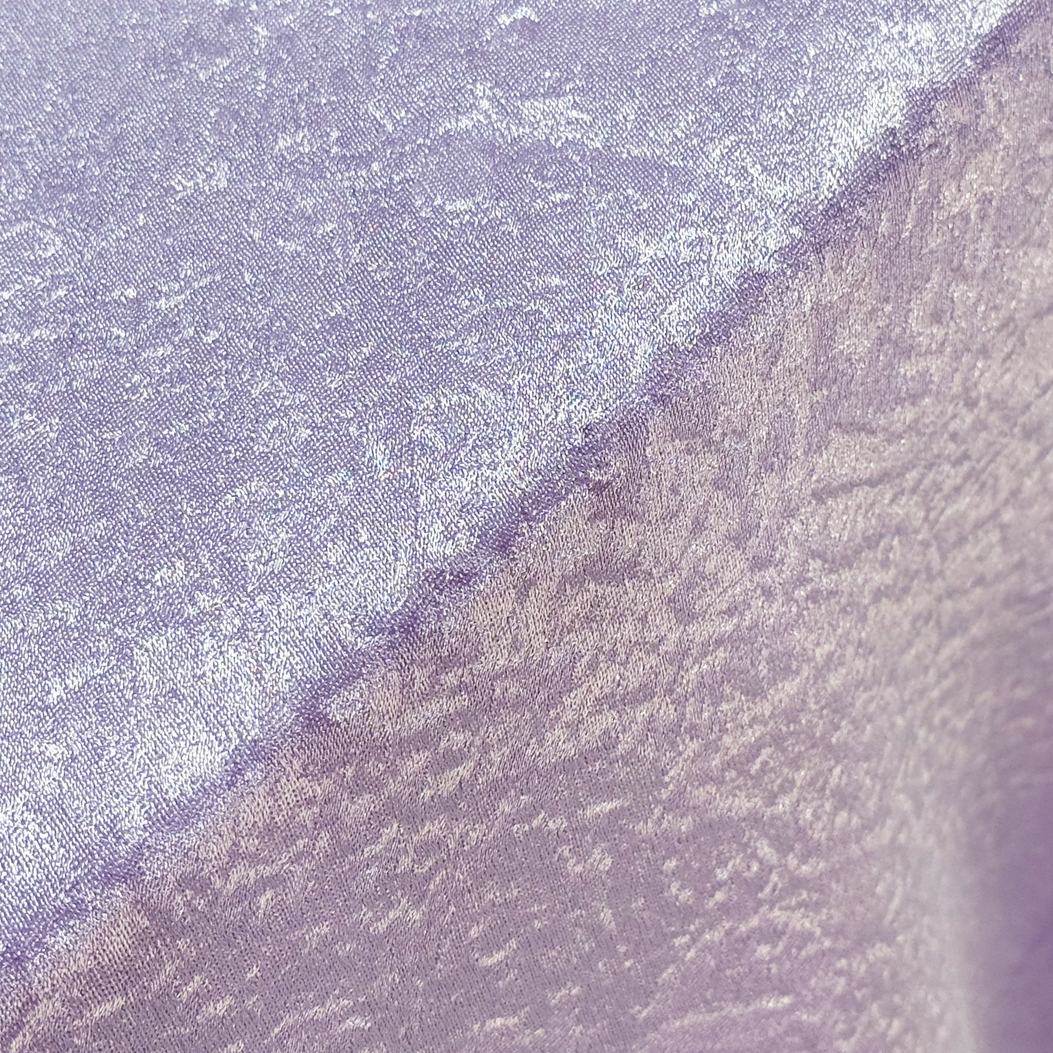 Crinkle Shimmer 120" Round Tablecloth - Lavender - Image 6