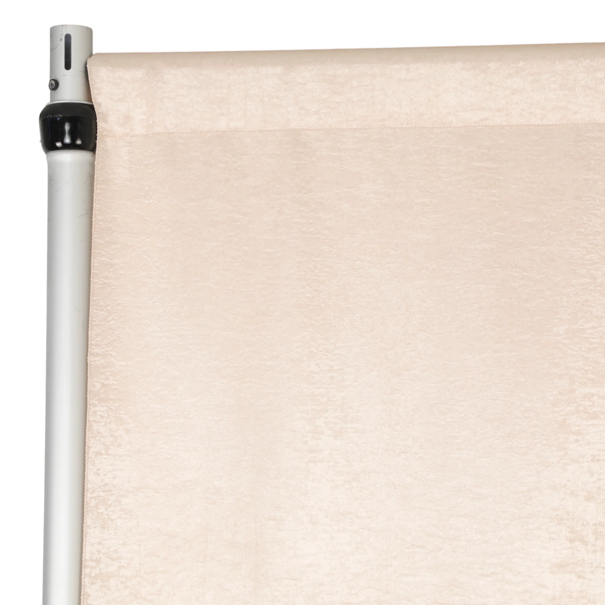 Crinkle Shimmer 12ft H x 52" W Drape/Backdrop Panel - Champagne - Image 2