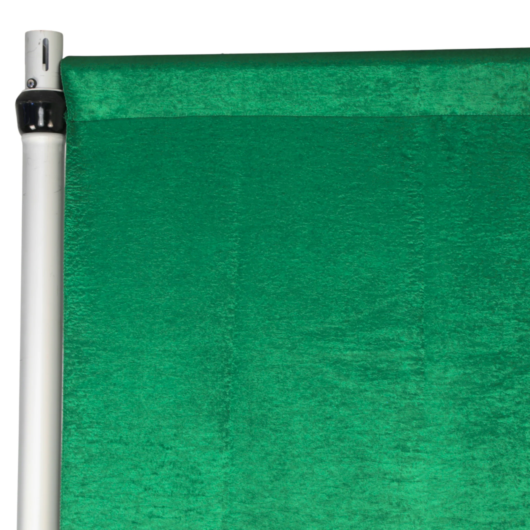 Crinkle Shimmer 12ft H x 52" W Drape/Backdrop Panel - Emerald Green - Image 2