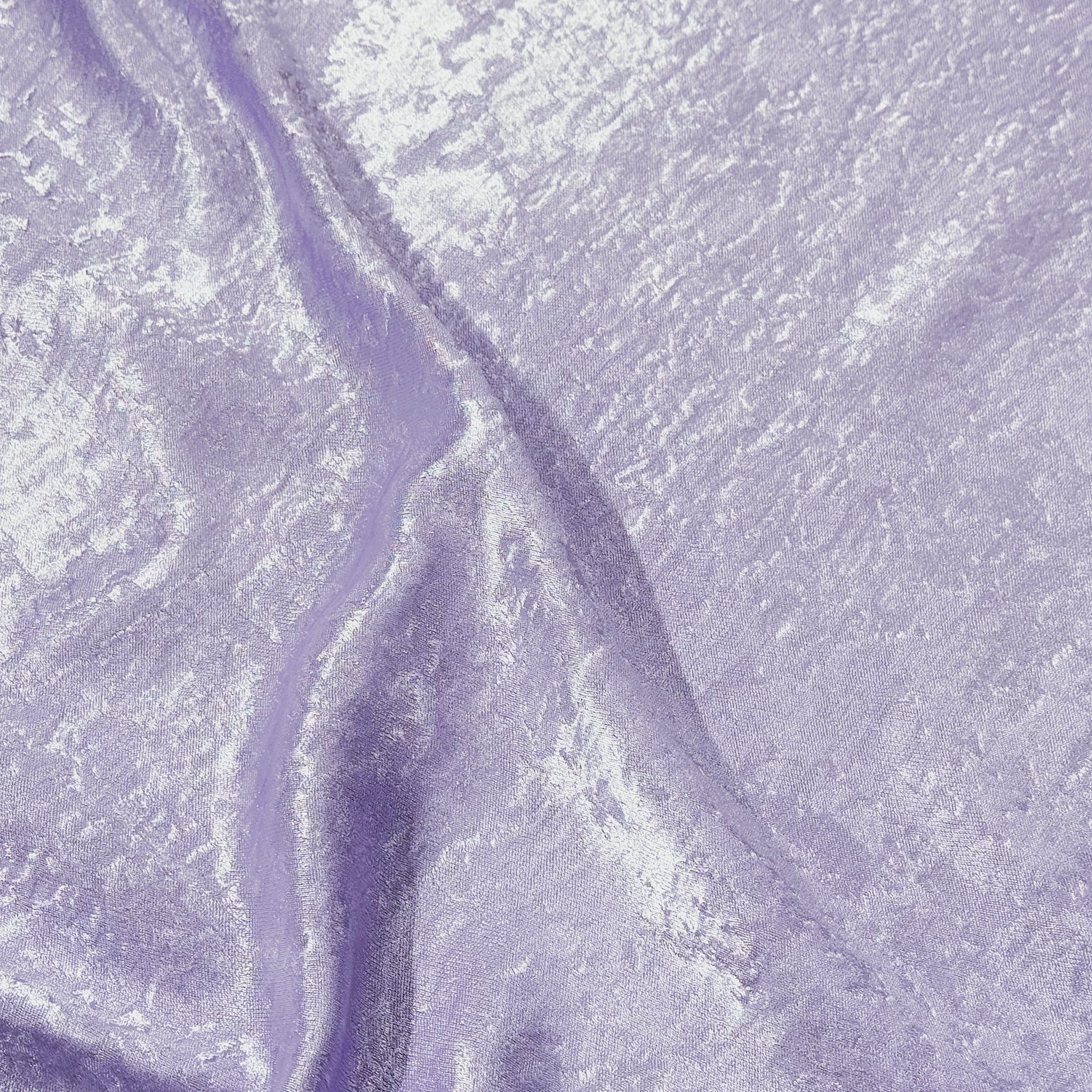 Crinkle Shimmer 12ft H x 52" W Drape/Backdrop Panel - Lavender - Image 2