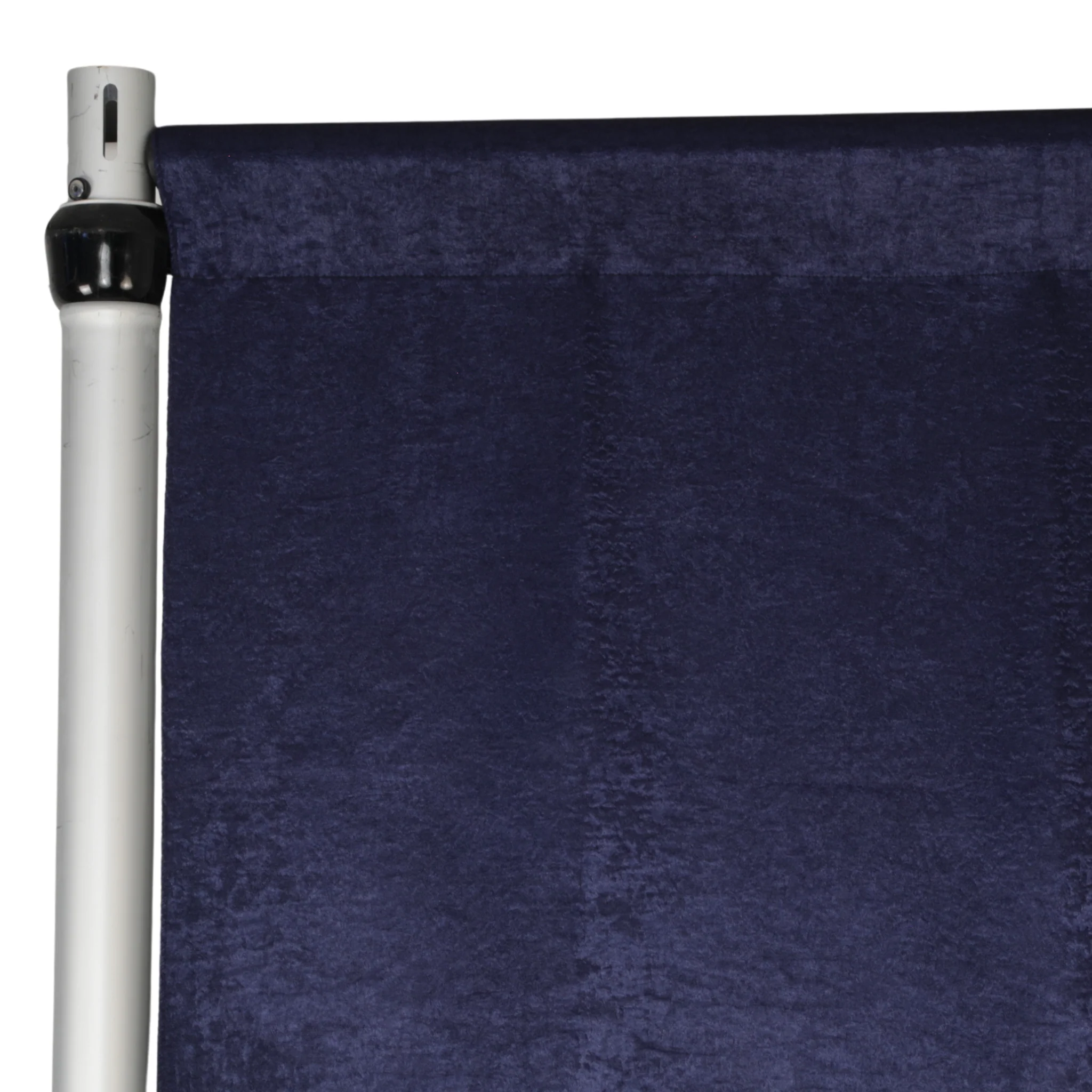 Crinkle Shimmer 12ft H x 52" W Drape/Backdrop Panel - Navy Blue - Image 2