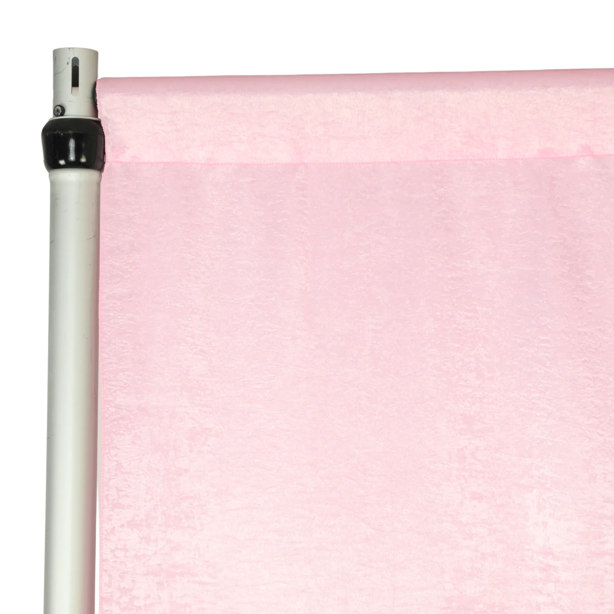 Crinkle Shimmer 12ft H x 52" W Drape/Backdrop Panel - Pink - Image 2
