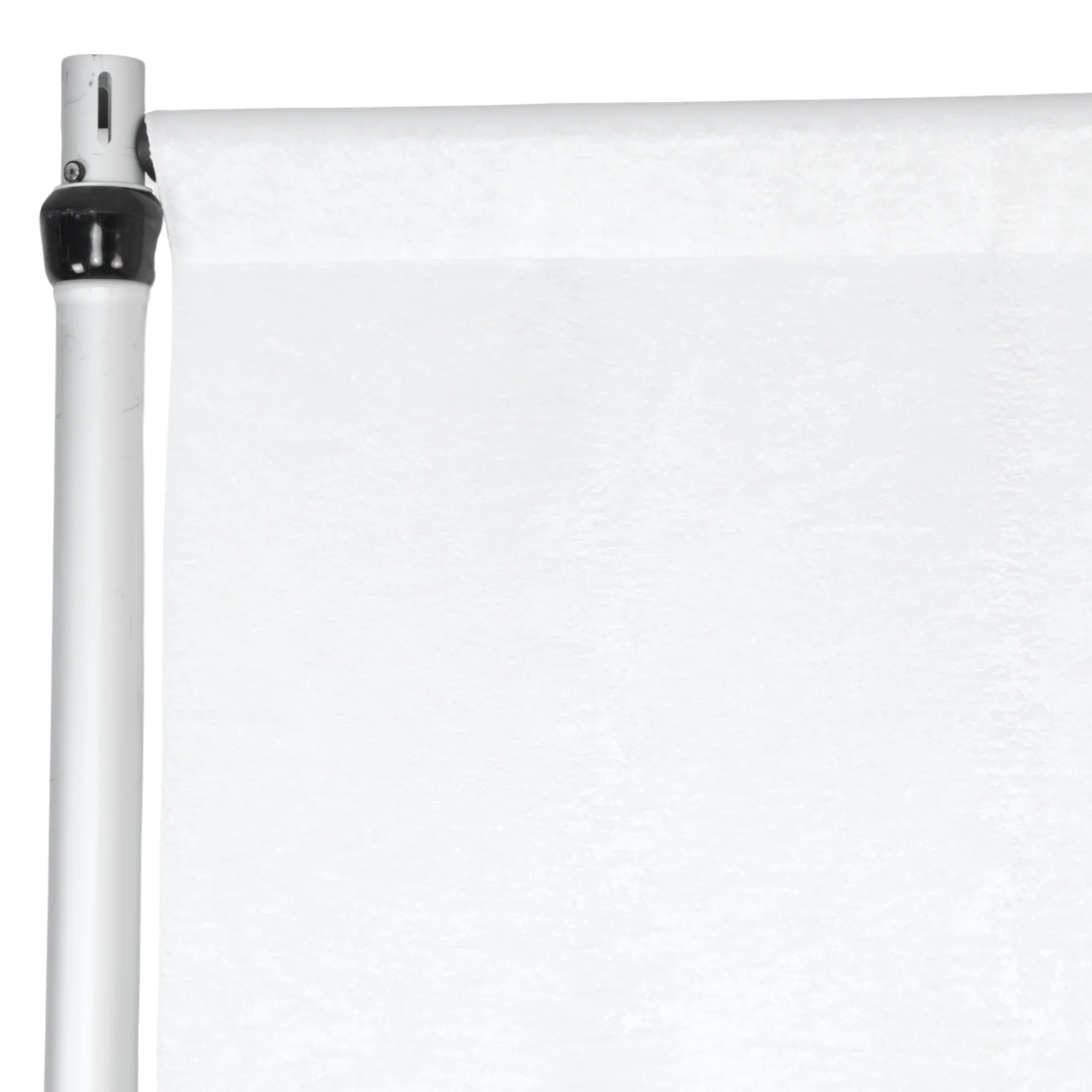 Crinkle Shimmer 12ft H x 52" W Drape/Backdrop Panel - White - Image 2