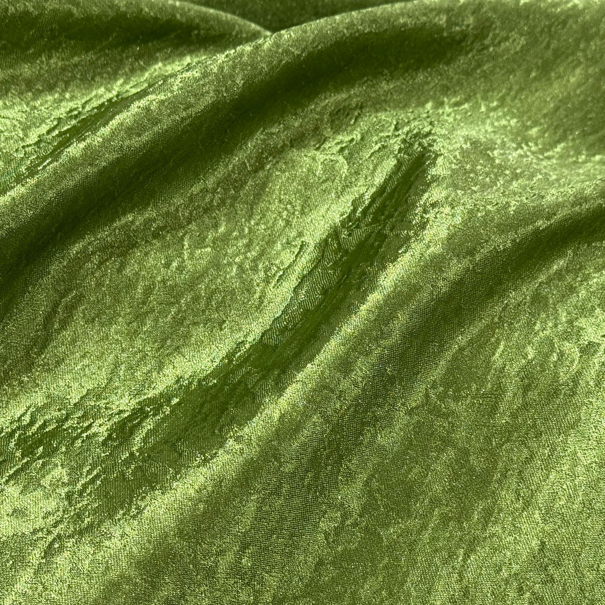 Crinkle Shimmer 12ft H x 52" W Drape/Backdrop Panel - Willow Green - Image 2