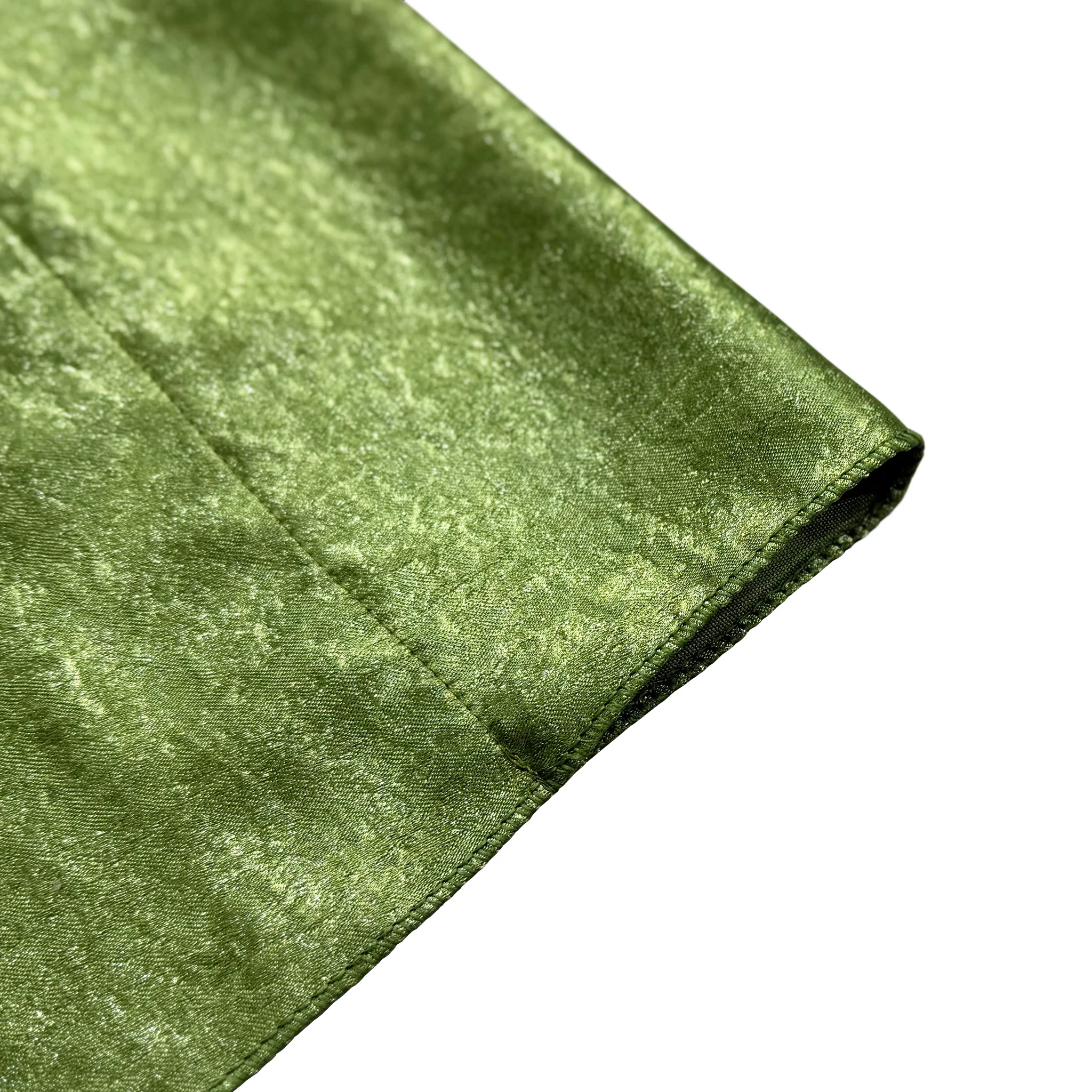 Crinkle Shimmer 12ft H x 52" W Drape/Backdrop Panel - Willow Green - Image 3
