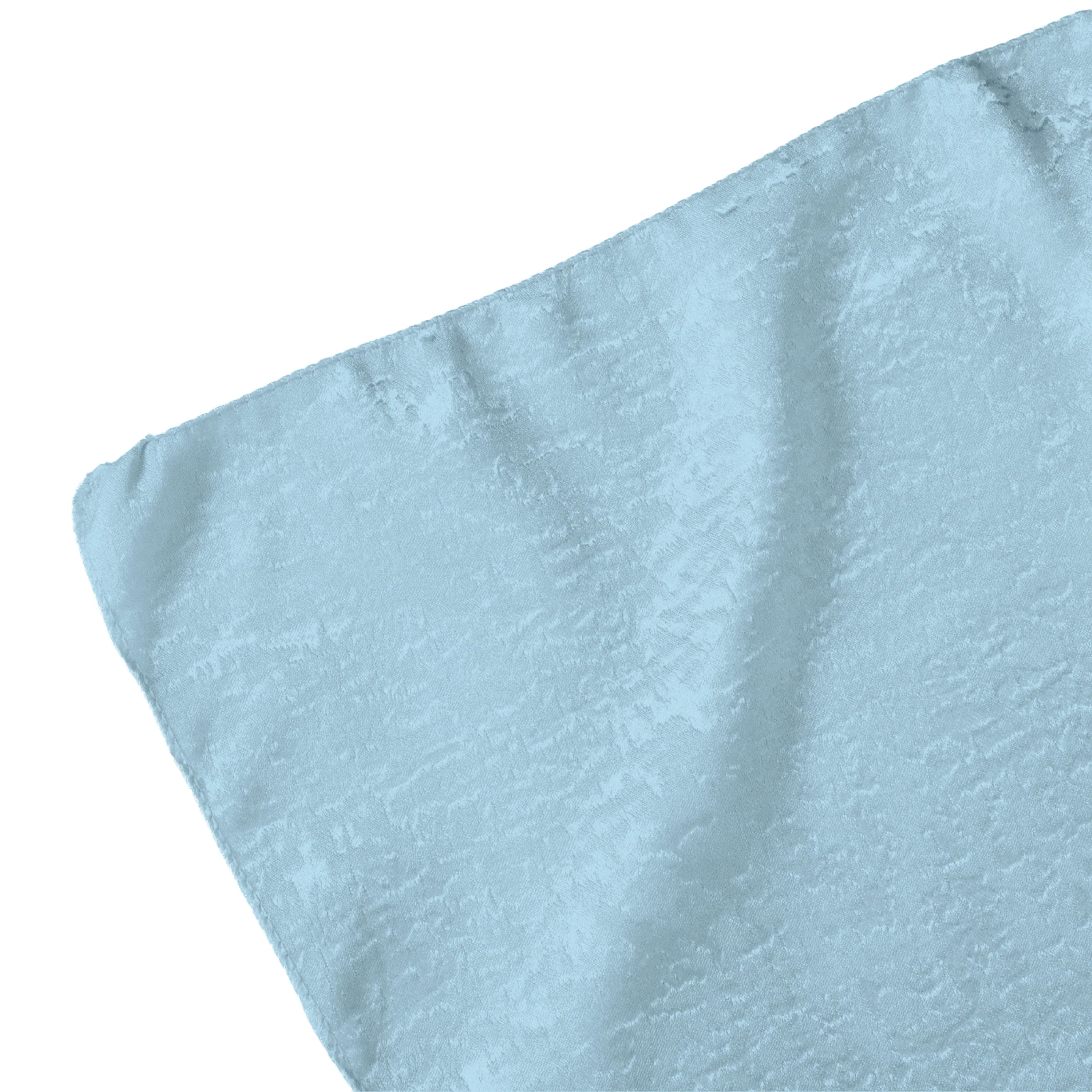 Crinkle Shimmer 90"x132" Rectangular Tablecloth - Baby Blue - Image 4
