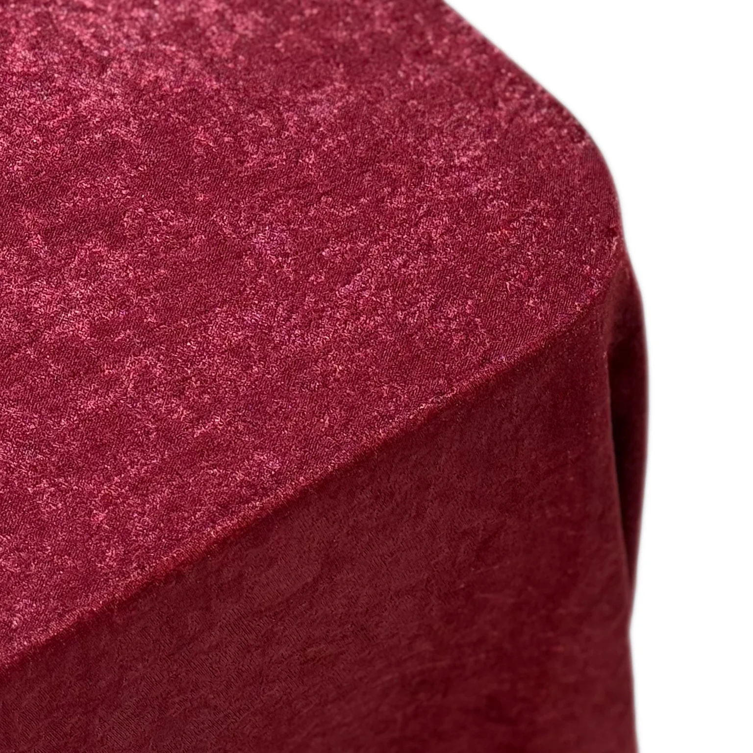 Crinkle Shimmer 90"x132" Rectangular Tablecloth - Burgundy - Image 4