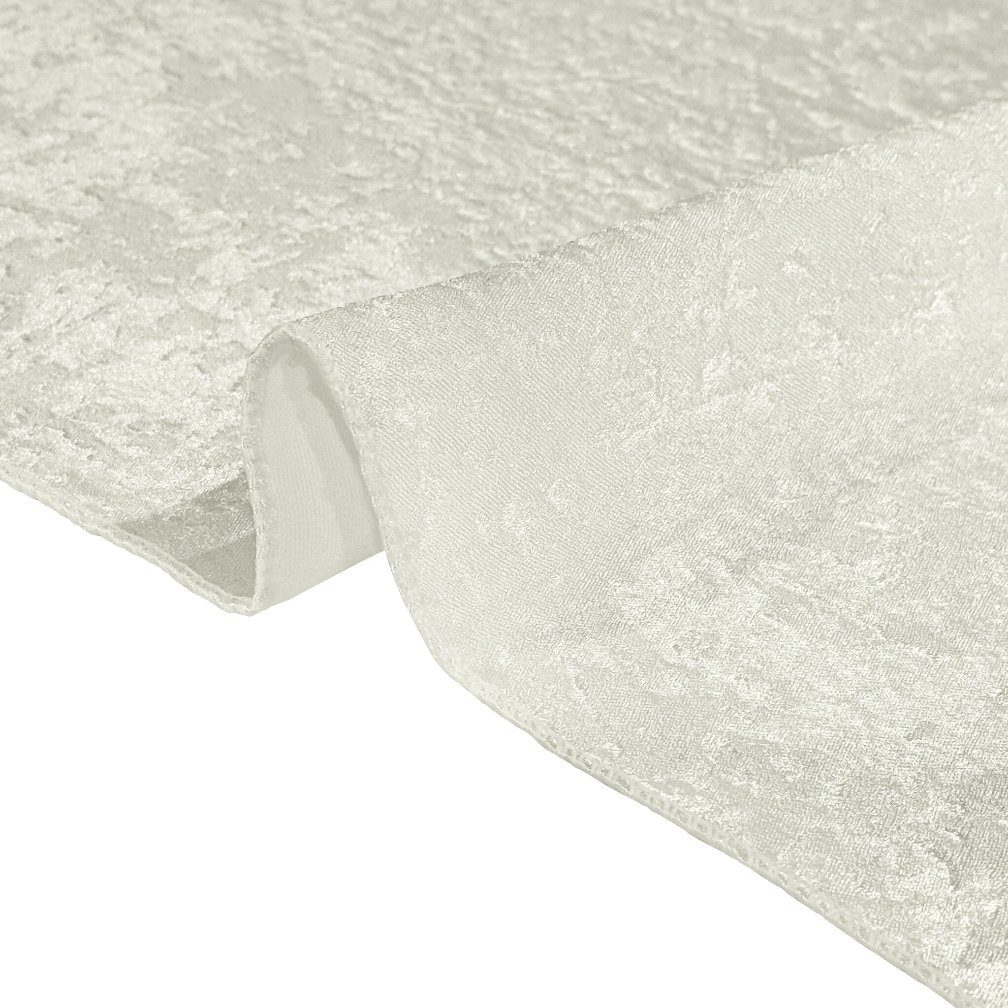 Crinkle Shimmer 90"x132" Rectangular Tablecloth - Ivory - Image 5