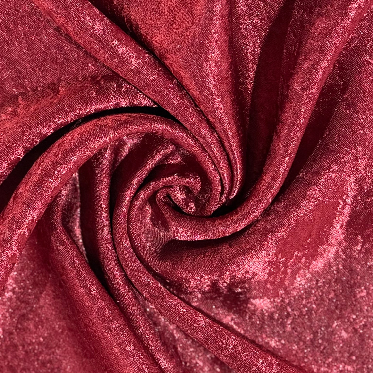 Crinkle Shimmer 90"x156" Rectangular Tablecloth - Burgundy - Image 2