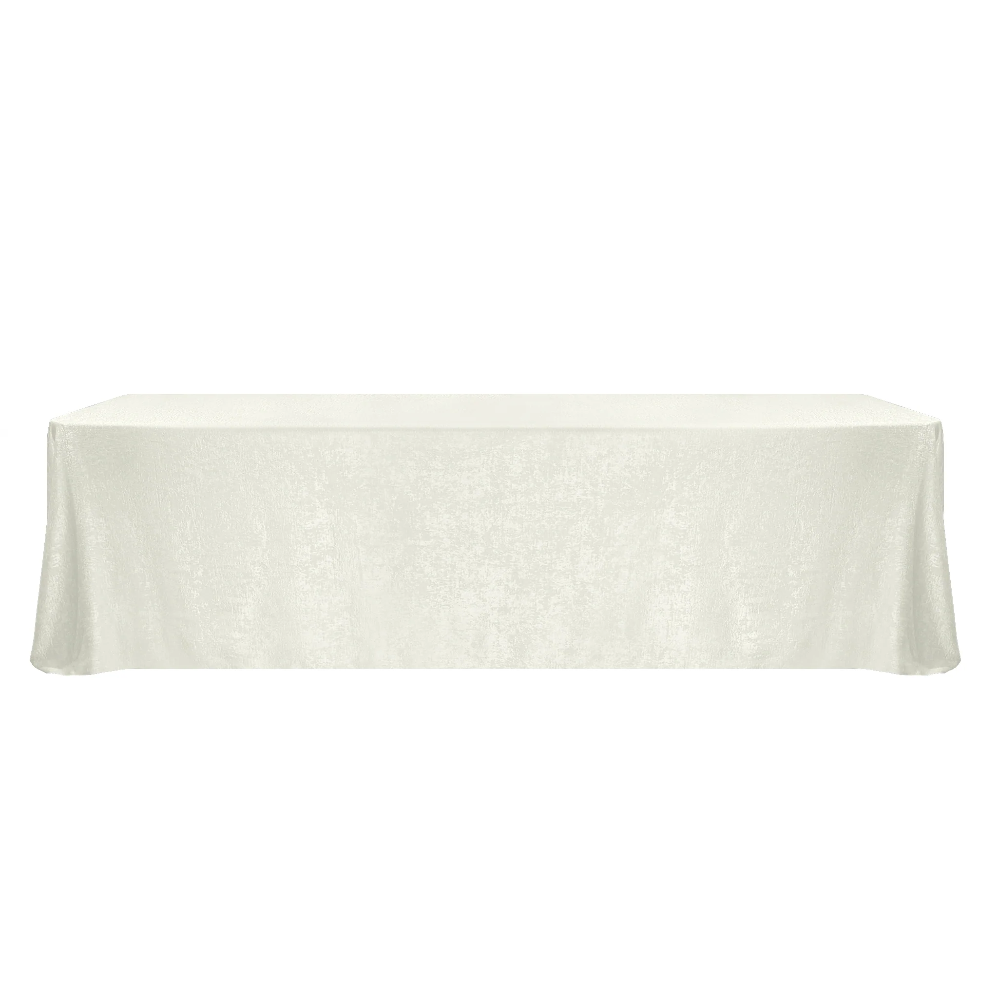 Crinkle Shimmer 90"x156" Rectangular Tablecloth - Ivory