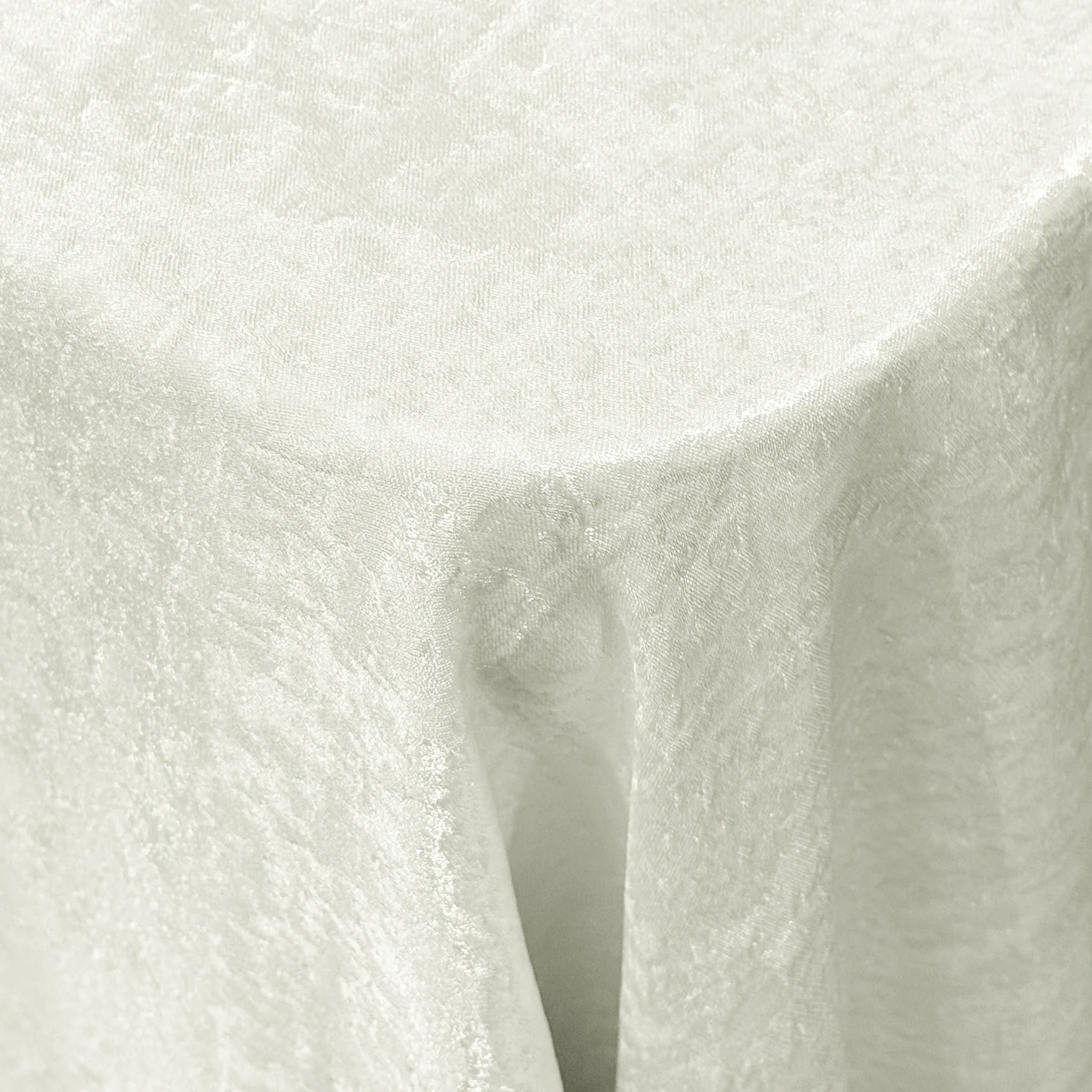 Crinkle Shimmer 90"x156" Rectangular Tablecloth - Ivory - Image 6