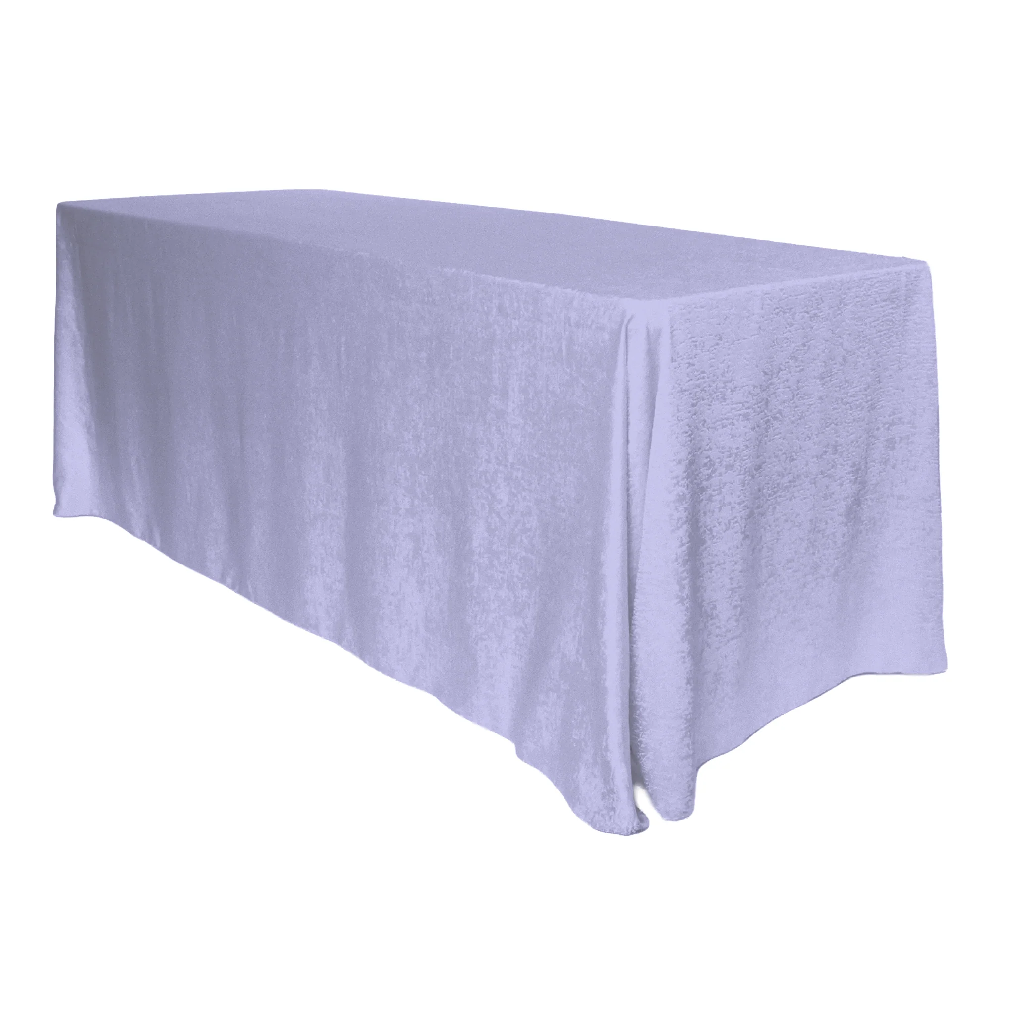 Crinkle Shimmer 90"x156" Rectangular Tablecloth - Lavender