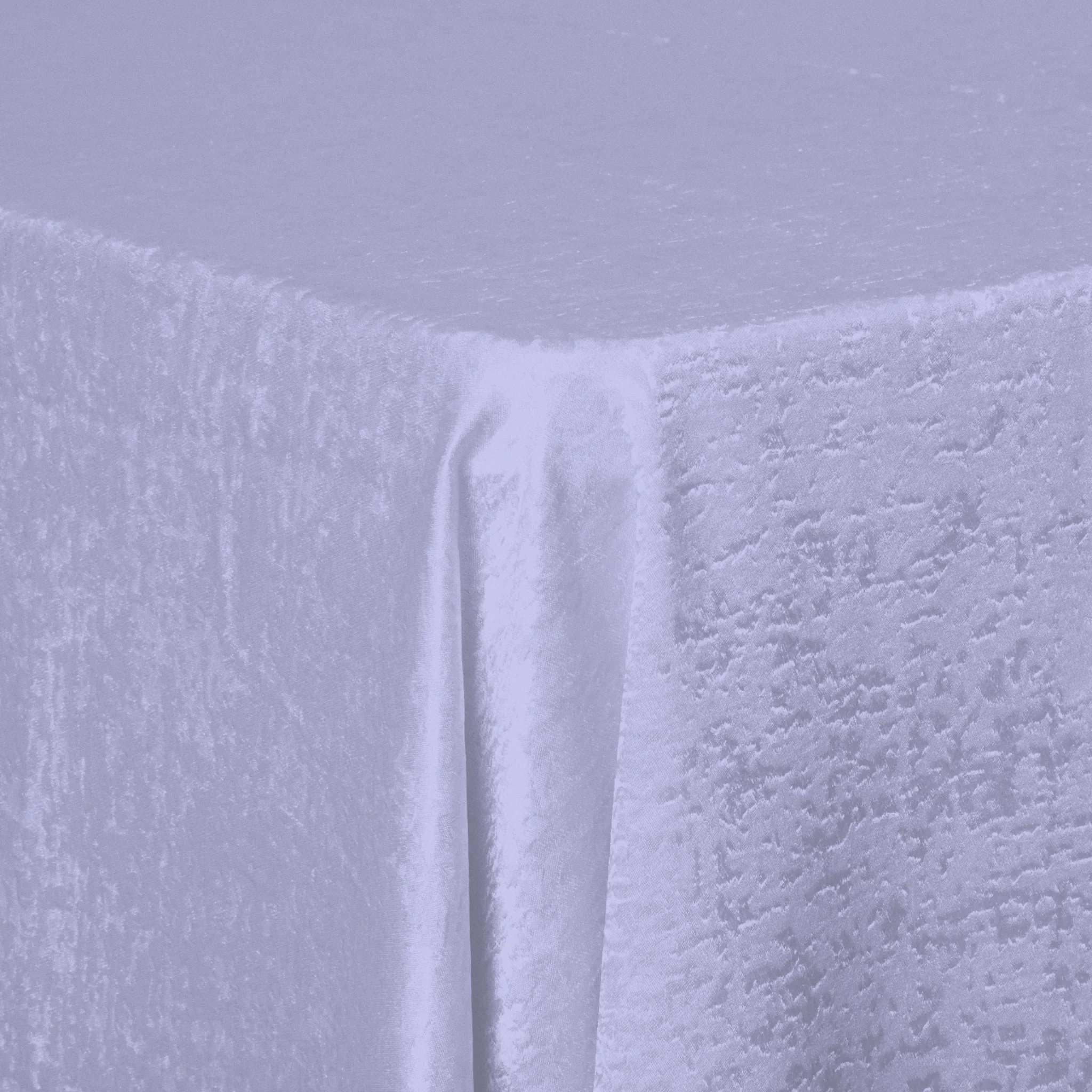 Crinkle Shimmer 90"x156" Rectangular Tablecloth - Lavender - Image 3