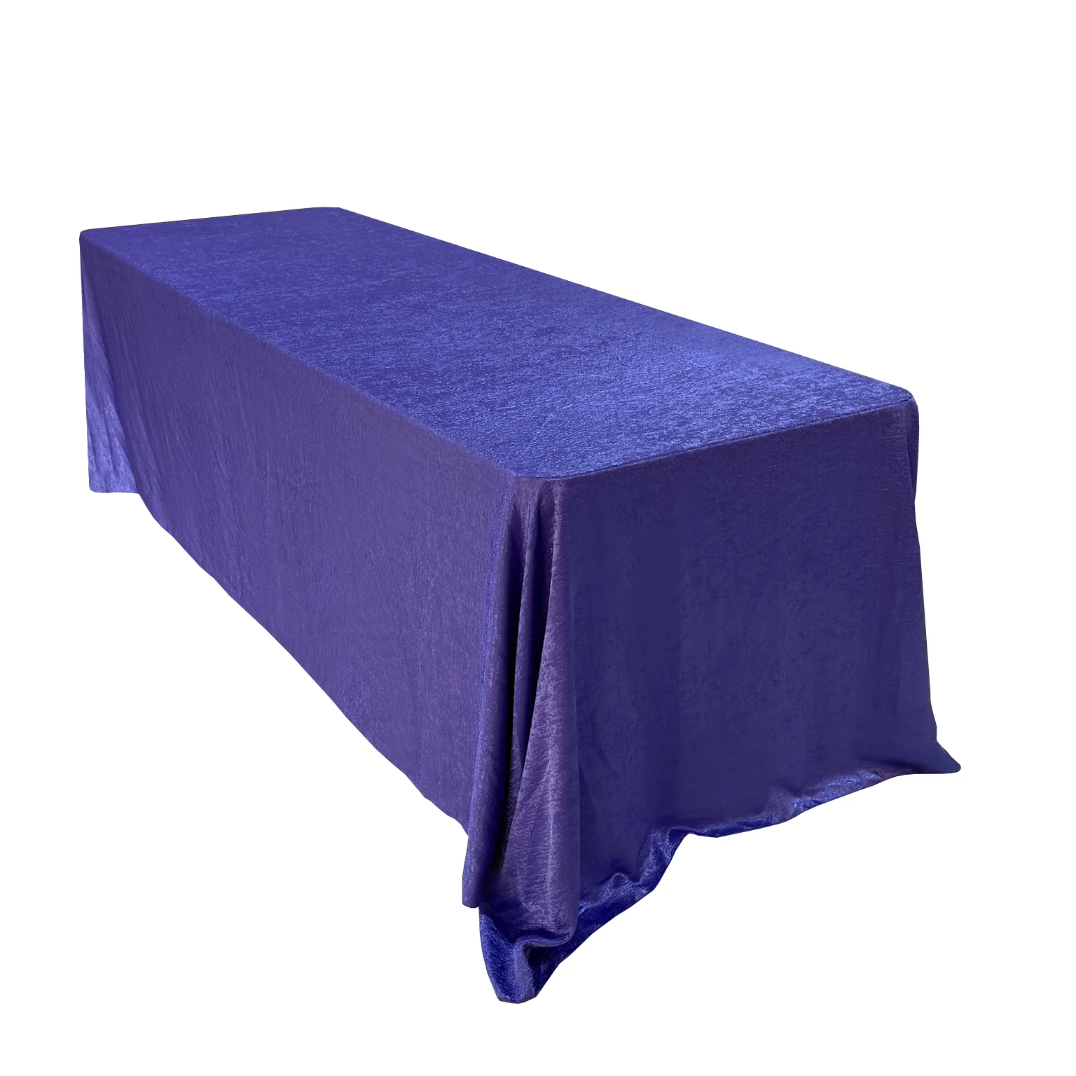 Crinkle Shimmer 90"x156" Rectangular Tablecloth - Purple