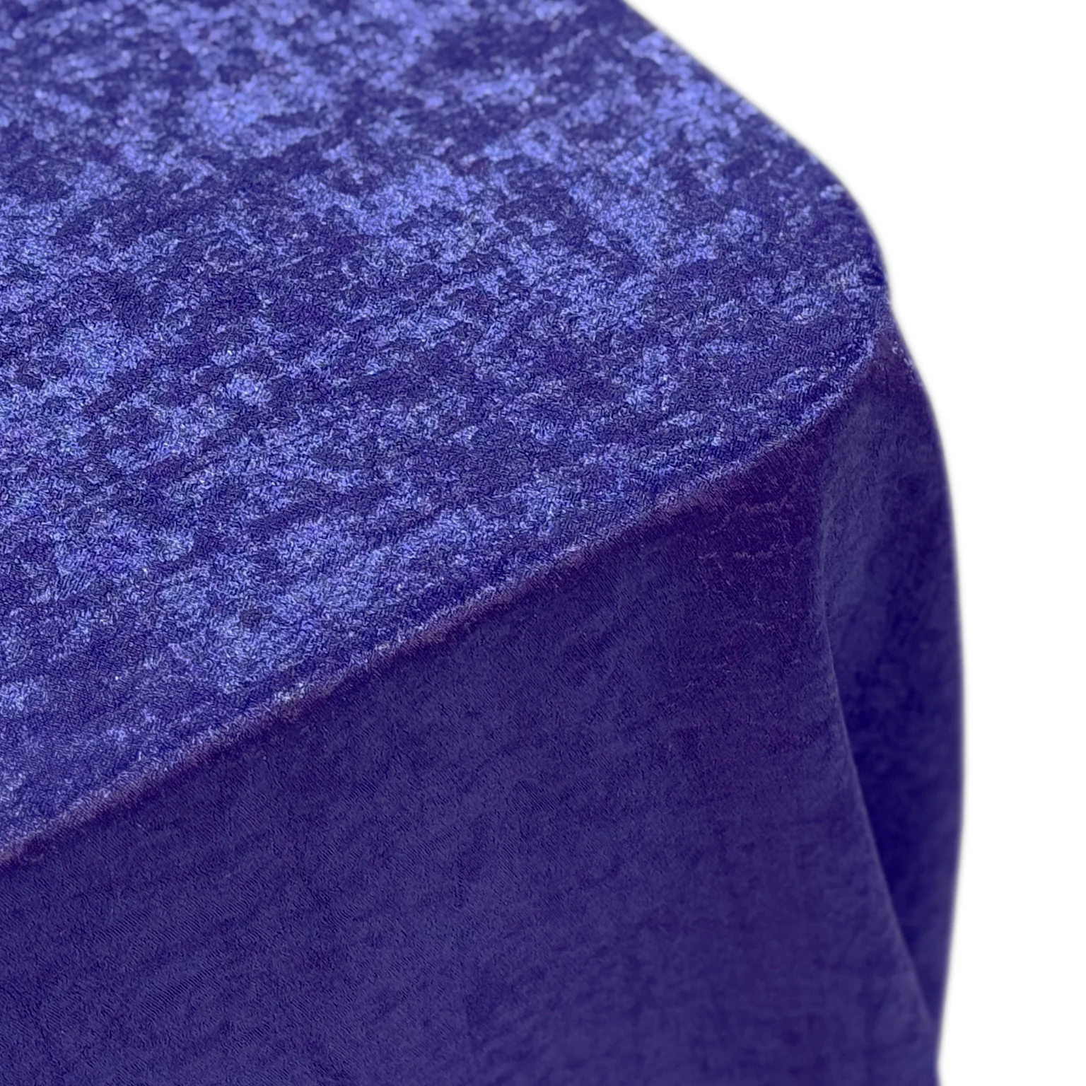 Crinkle Shimmer 90"x156" Rectangular Tablecloth - Purple - Image 3