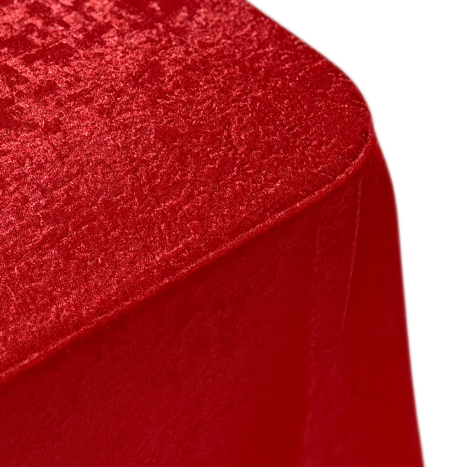 Crinkle Shimmer 90"x156" Rectangular Tablecloth - Red - Image 5