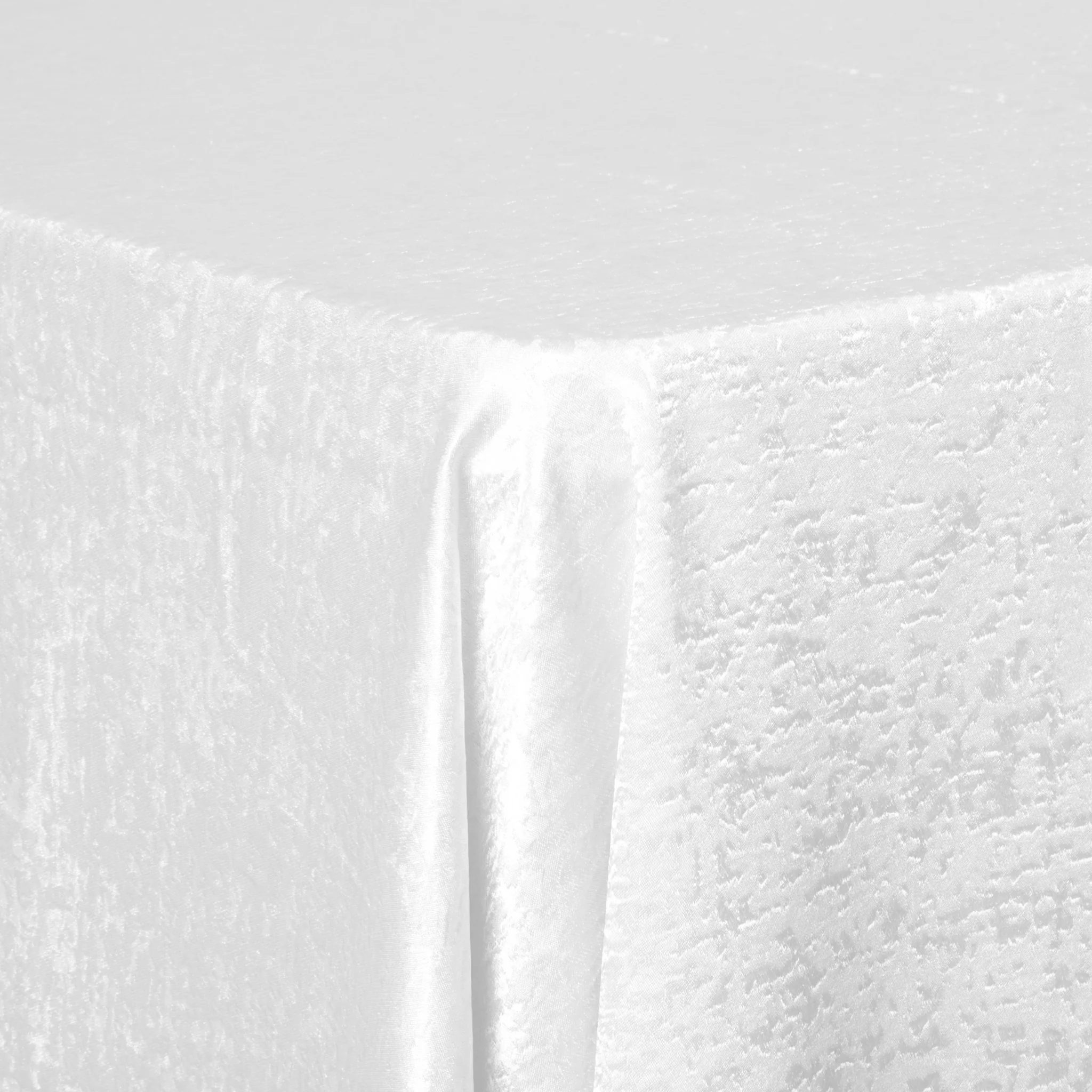 Crinkle Shimmer 90"x156" Rectangular Tablecloth - White - Image 2