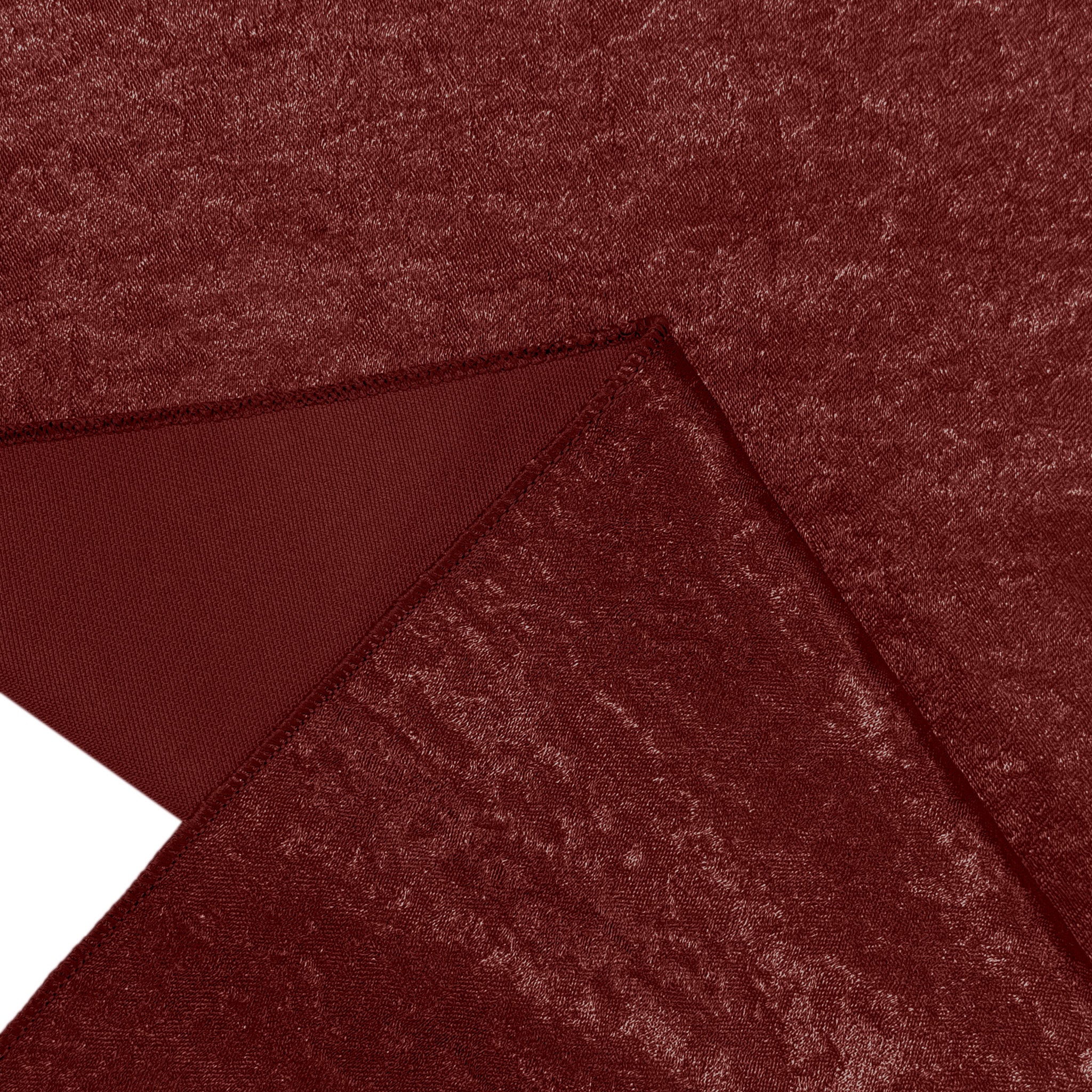 Crinkle Shimmer Table Runner - Burgundy - Image 4