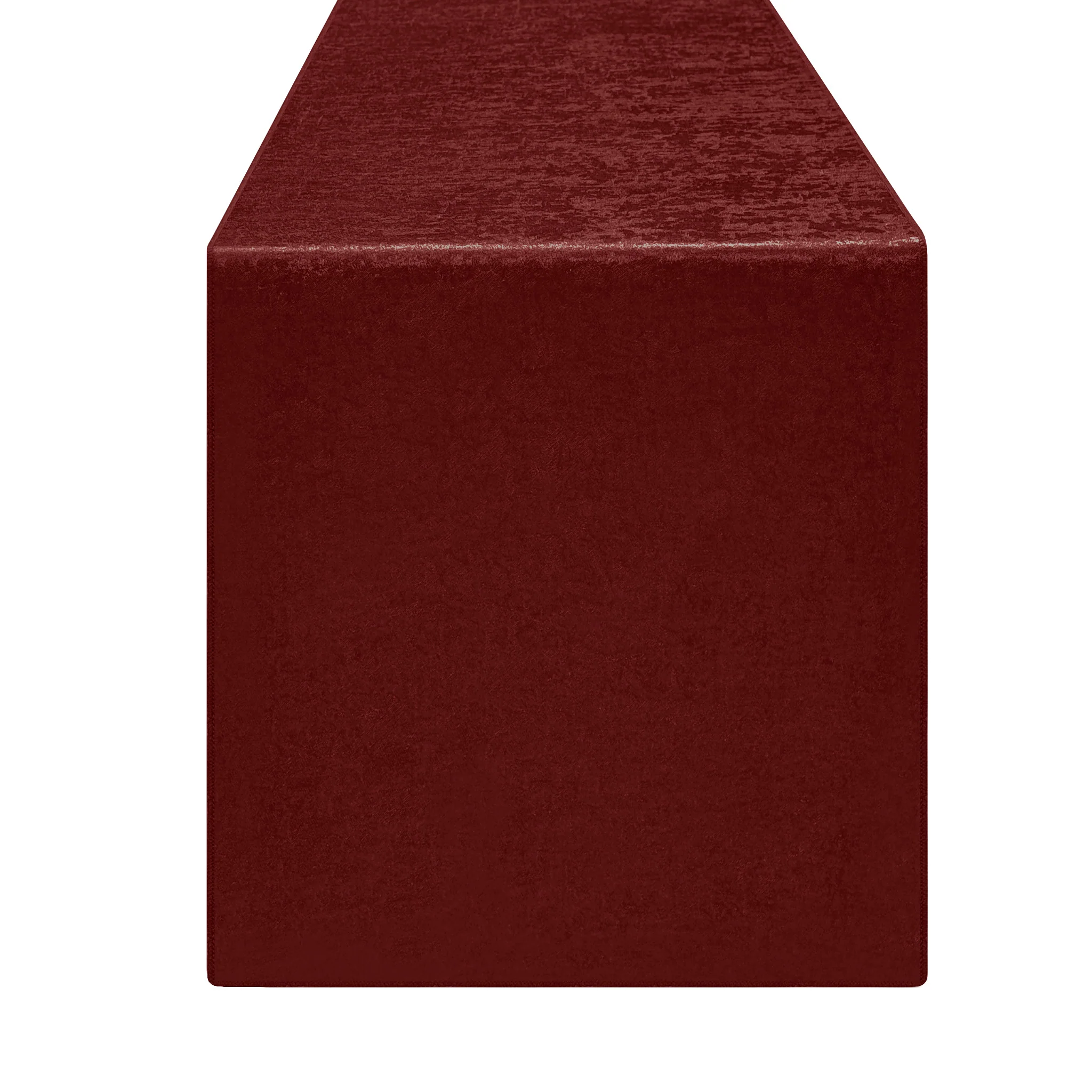 Crinkle Shimmer Table Runner - Burgundy - Image 7