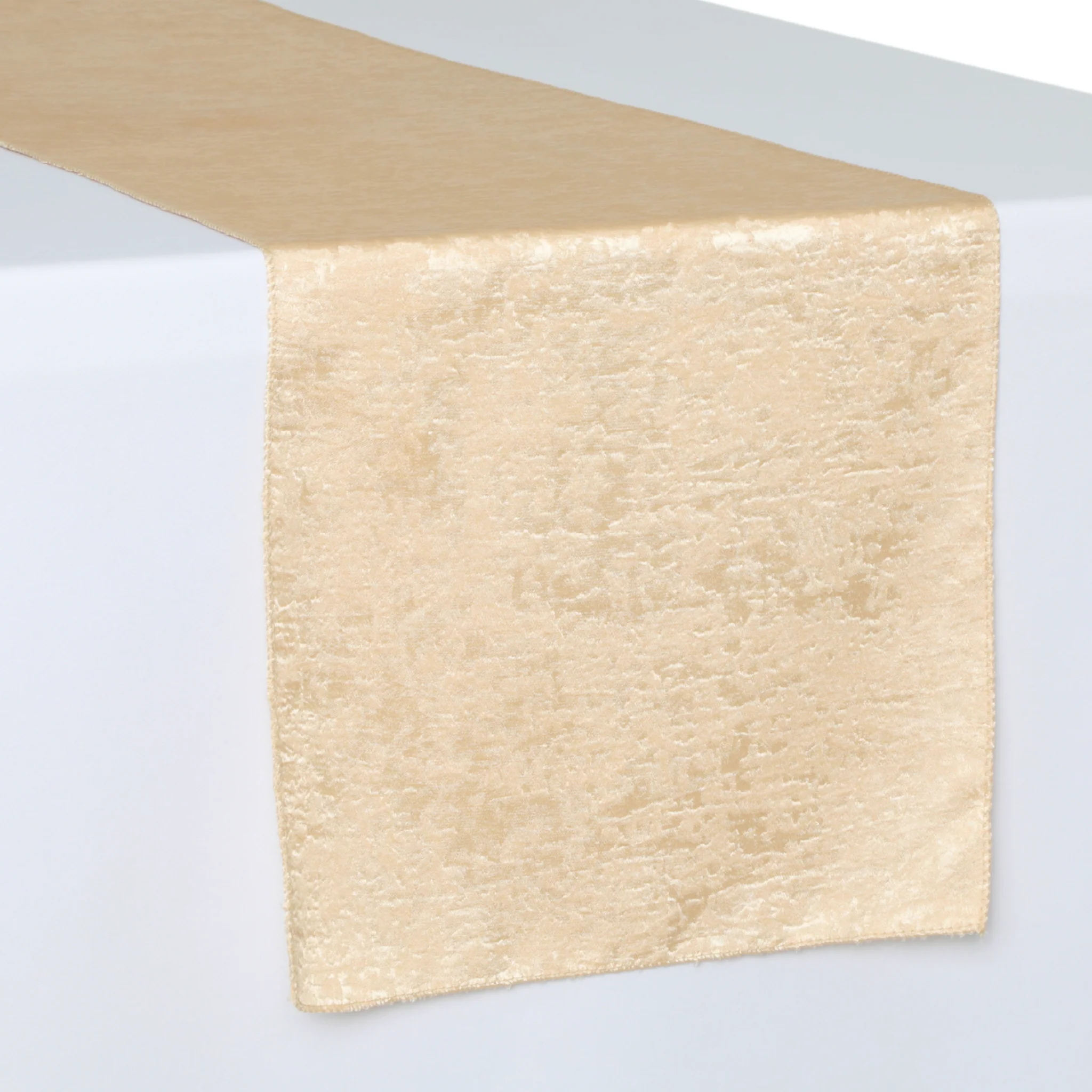 Crinkle Shimmer Table Runner - Champagne