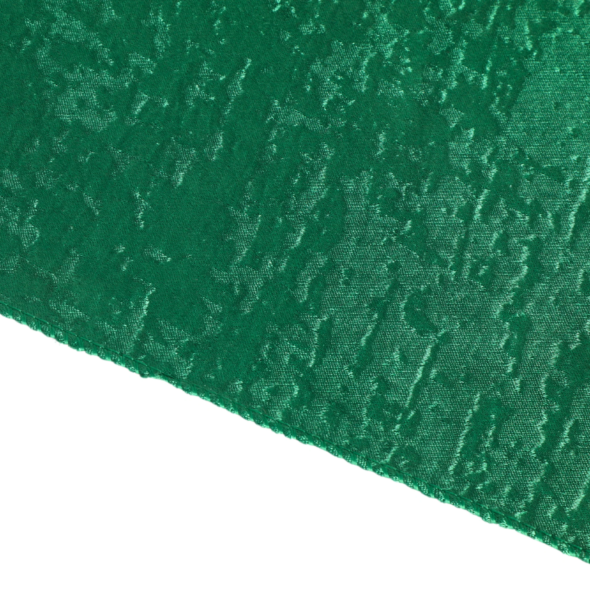 Crinkle Shimmer Table Runner - Emerald Green - Image 6