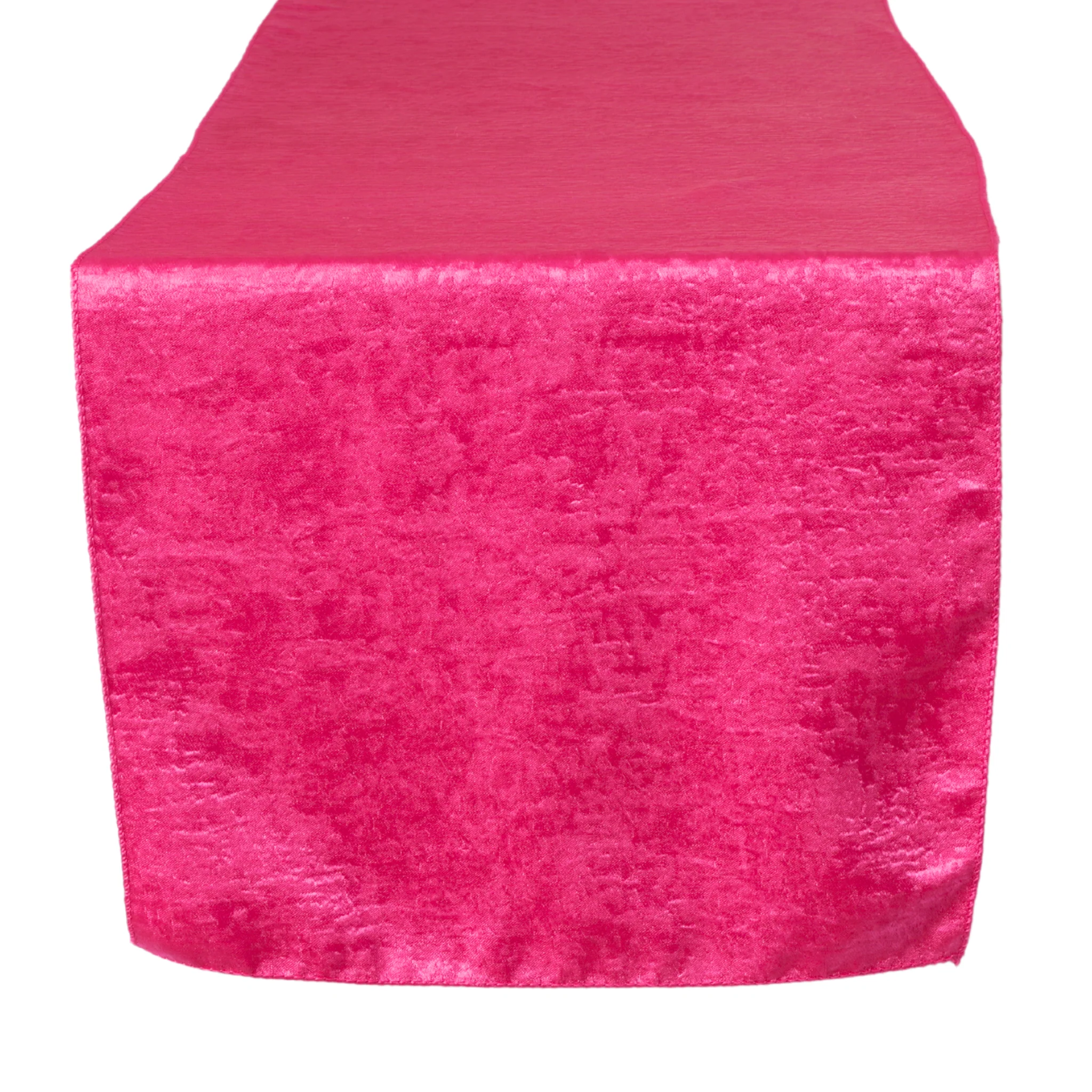 Crinkle Shimmer Table Runner - Fuchsia - Image 4