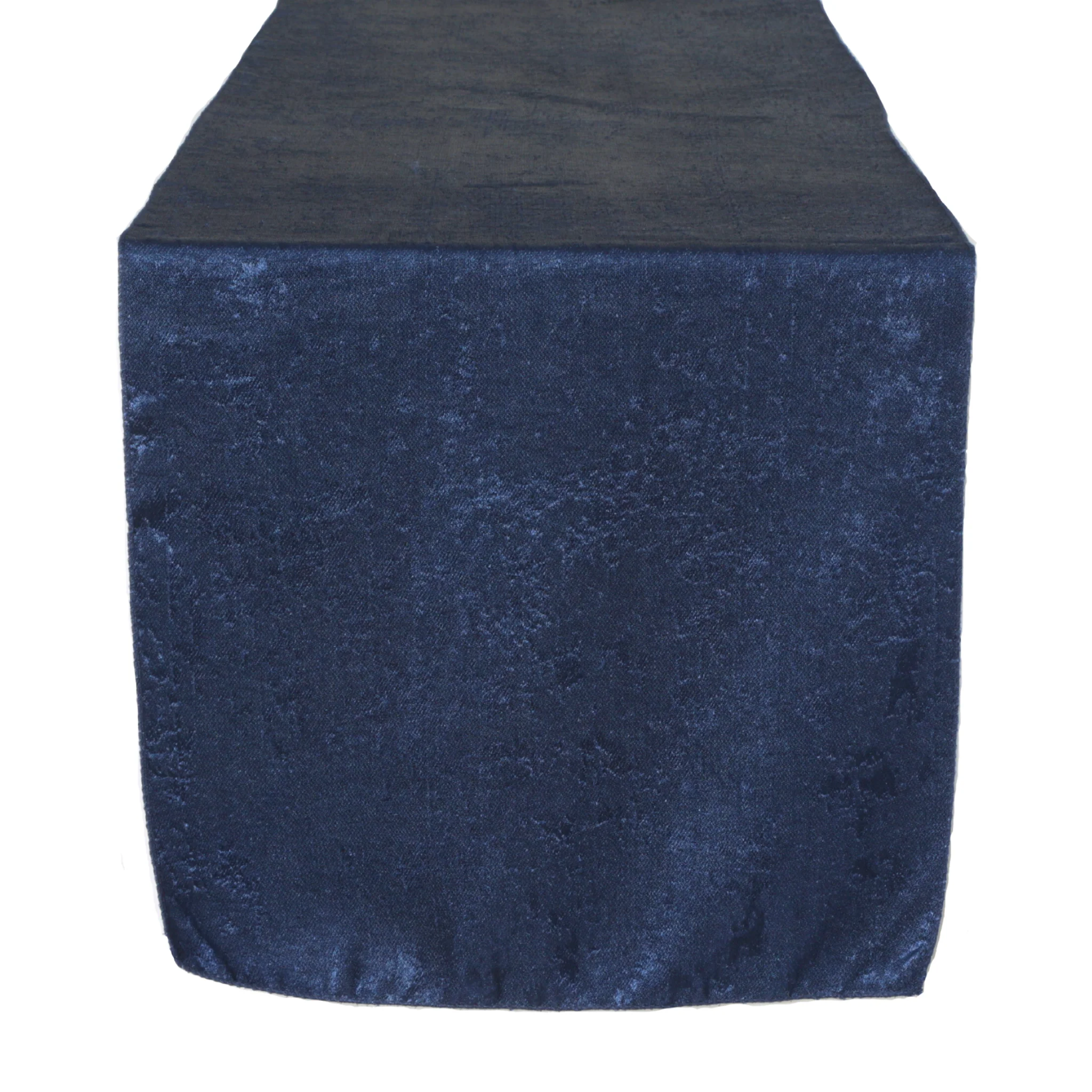 Crinkle Shimmer Table Runner - Navy Blue - Image 4