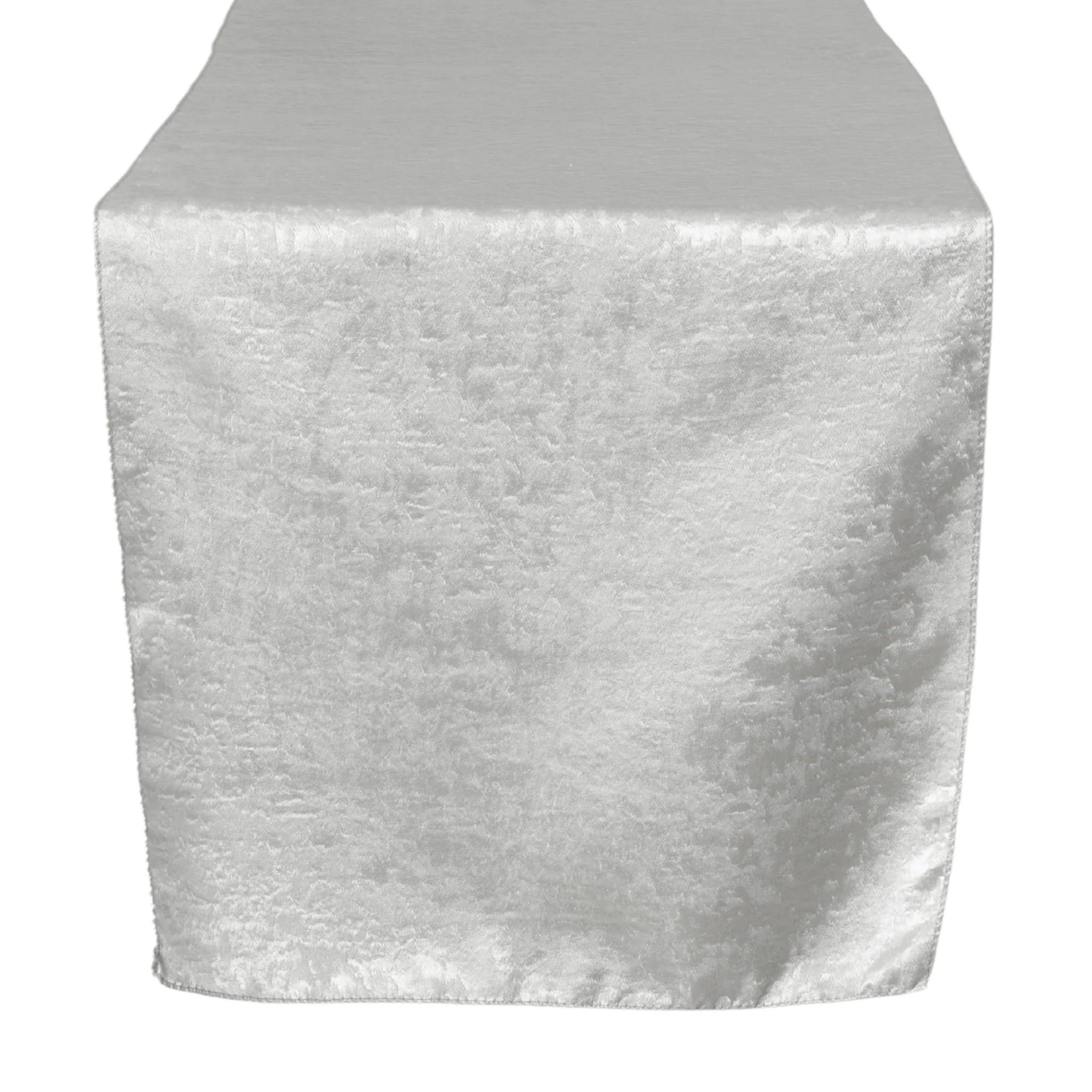 Crinkle Shimmer Table Runner - Silver - Image 4