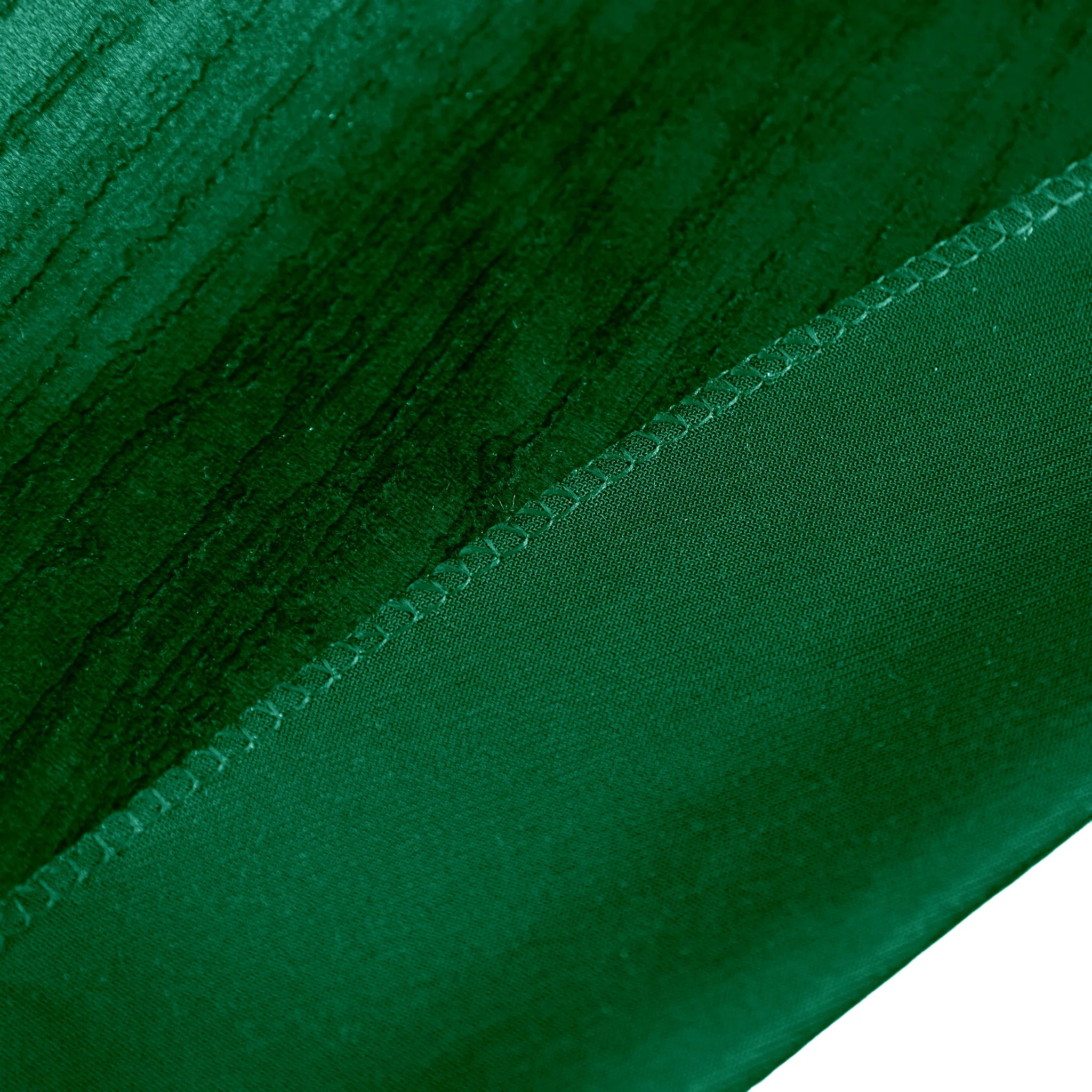 Crinkle Velvet 120" Round Tablecloth - Emerald Green - Image 6