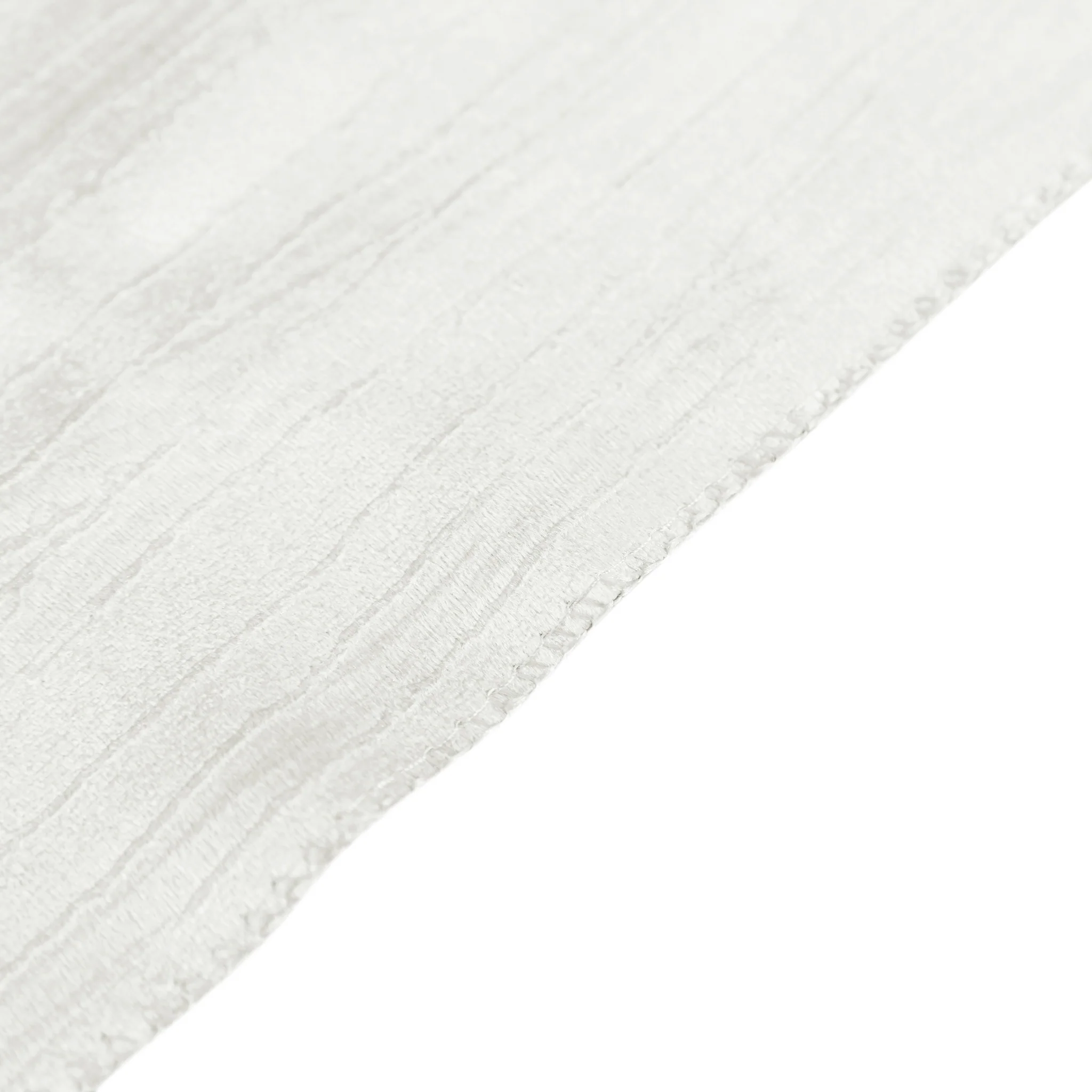 Crinkle Velvet 120" Round Tablecloth - Ivory - Image 5