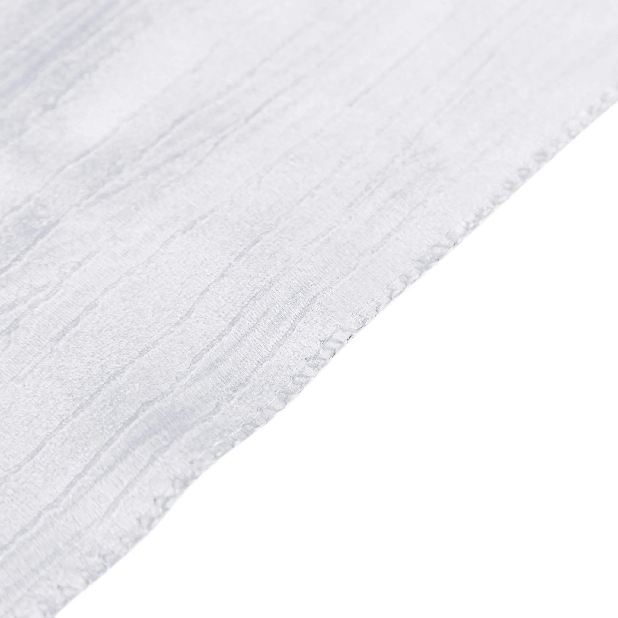 Crinkle Velvet 120" Round Tablecloth - White - Image 7