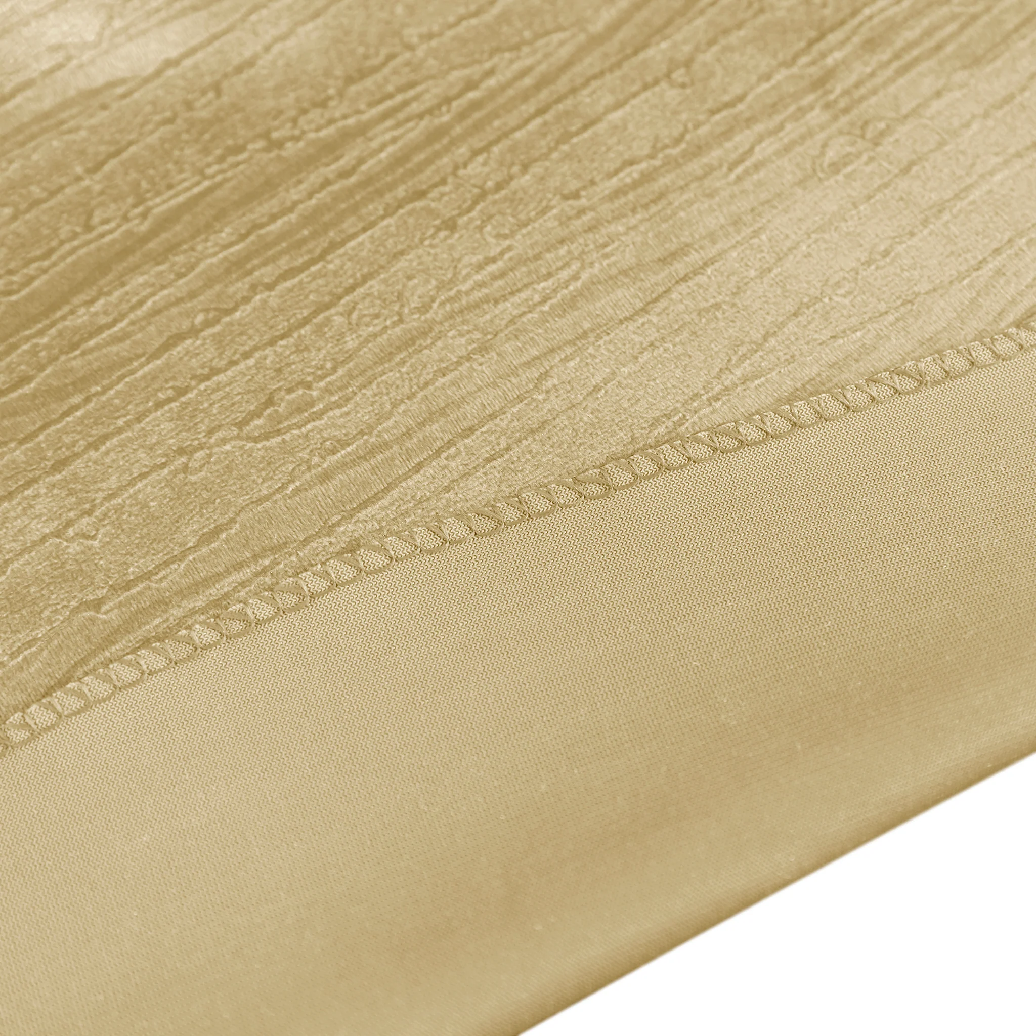 Crinkle Velvet 132" Round Tablecloth - Champagne - Image 5
