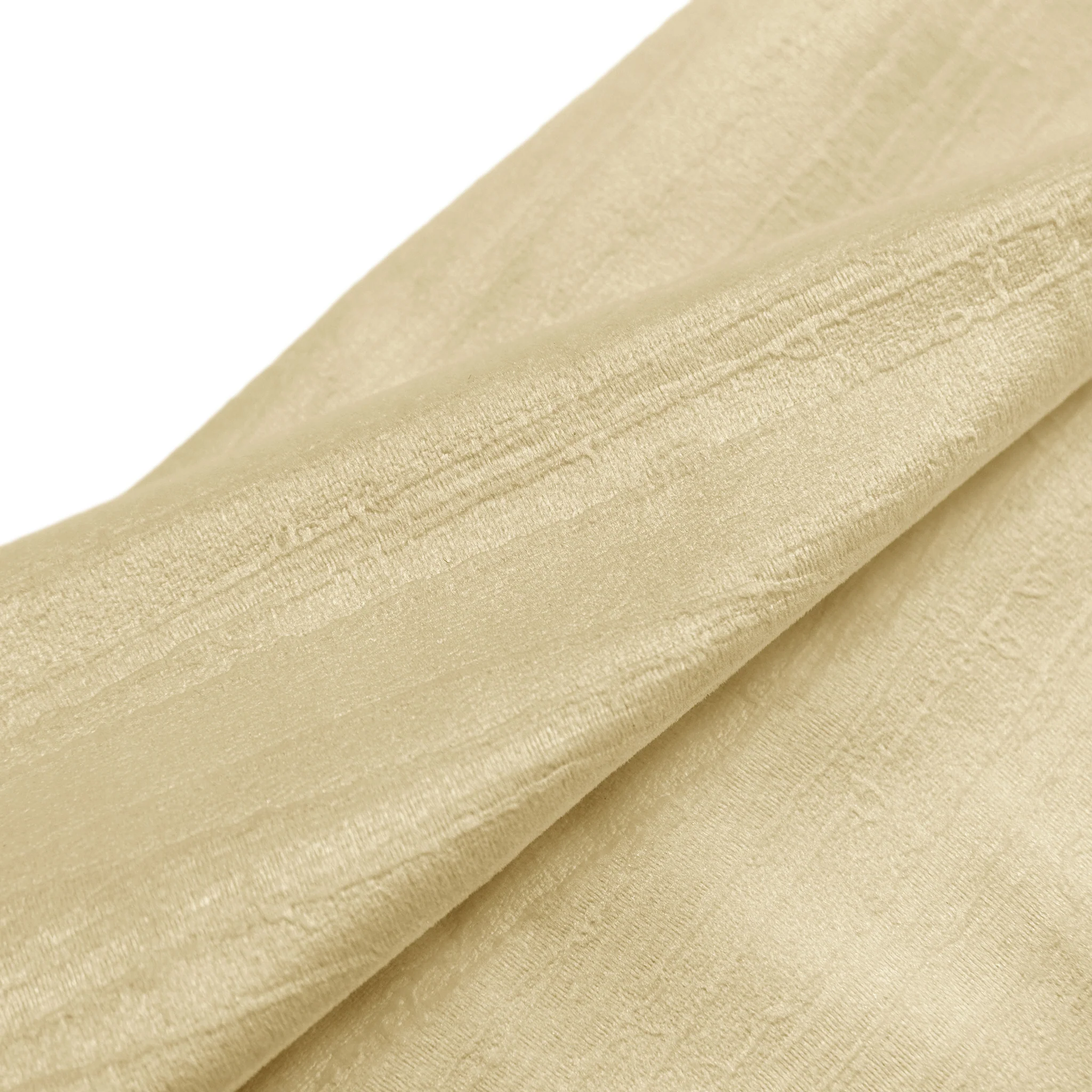 5 pcs/pk Crinkle Velvet 20"x20" Linen Napkin - Champagne - Image 6