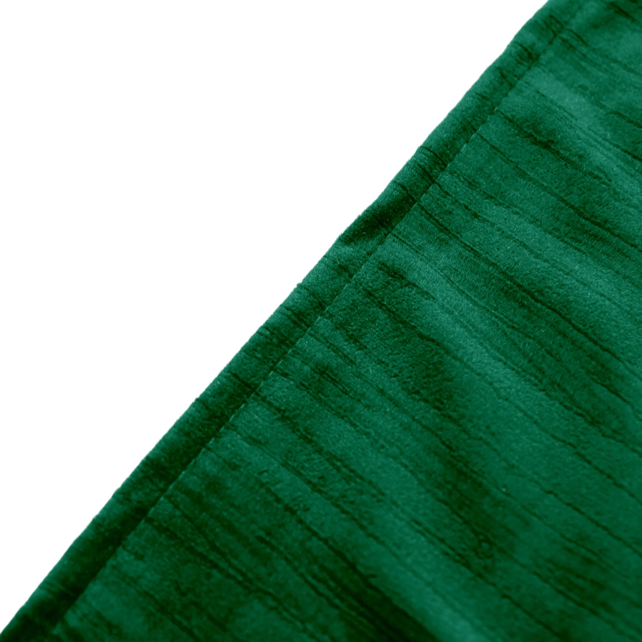 5 pcs/pk Crinkle Velvet 20"x20" Linen Napkin - Emerald Green - Image 4