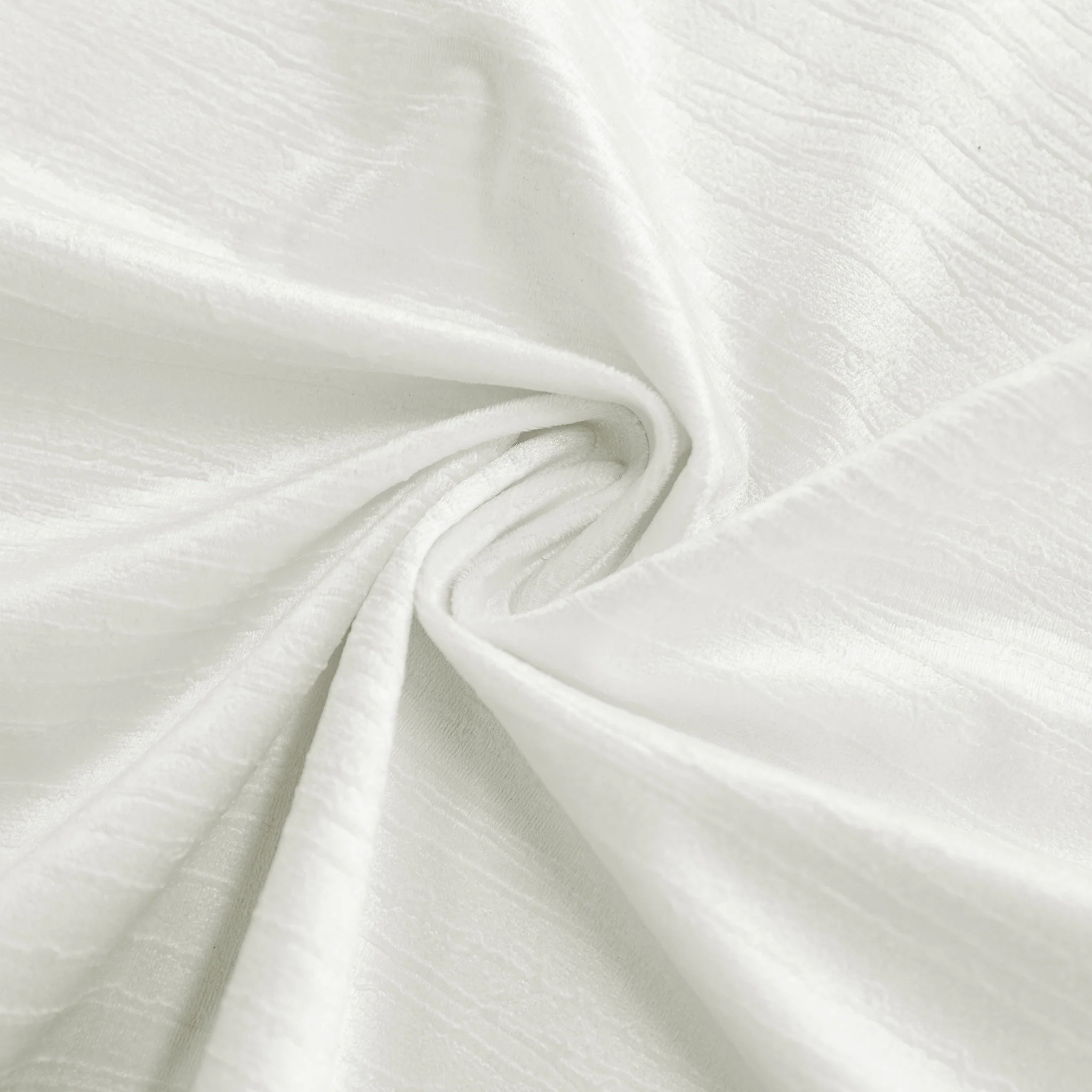 5 pcs/pk Crinkle Velvet 20"x20" Linen Napkin - Ivory - Image 3