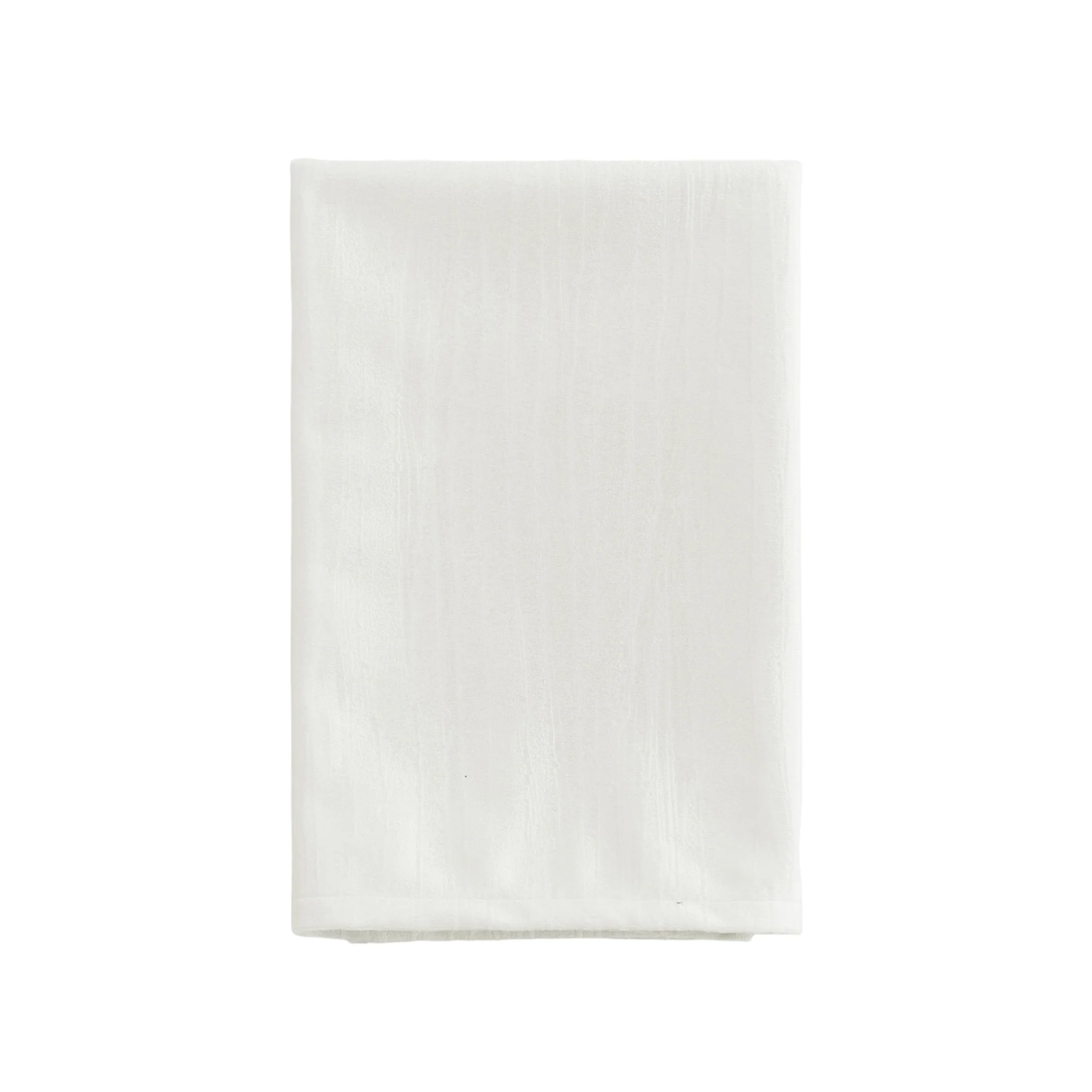 5 pcs/pk Crinkle Velvet 20"x20" Linen Napkin - Ivory - Image 4