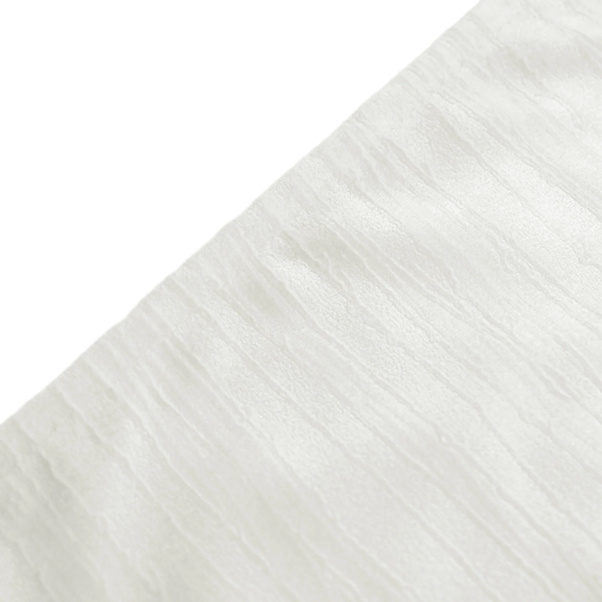 5 pcs/pk Crinkle Velvet 20"x20" Linen Napkin - Ivory - Image 5