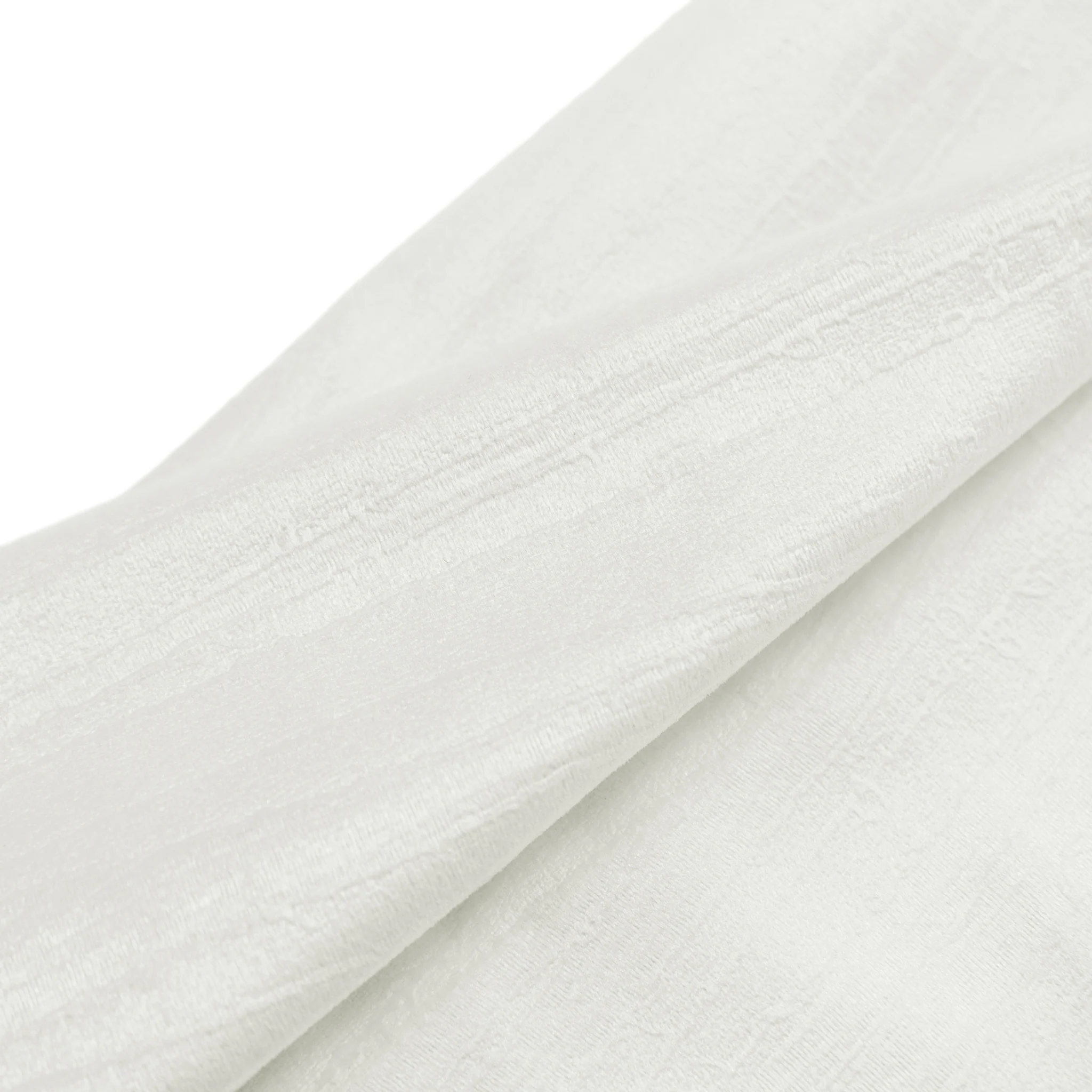 5 pcs/pk Crinkle Velvet 20"x20" Linen Napkin - Ivory - Image 7