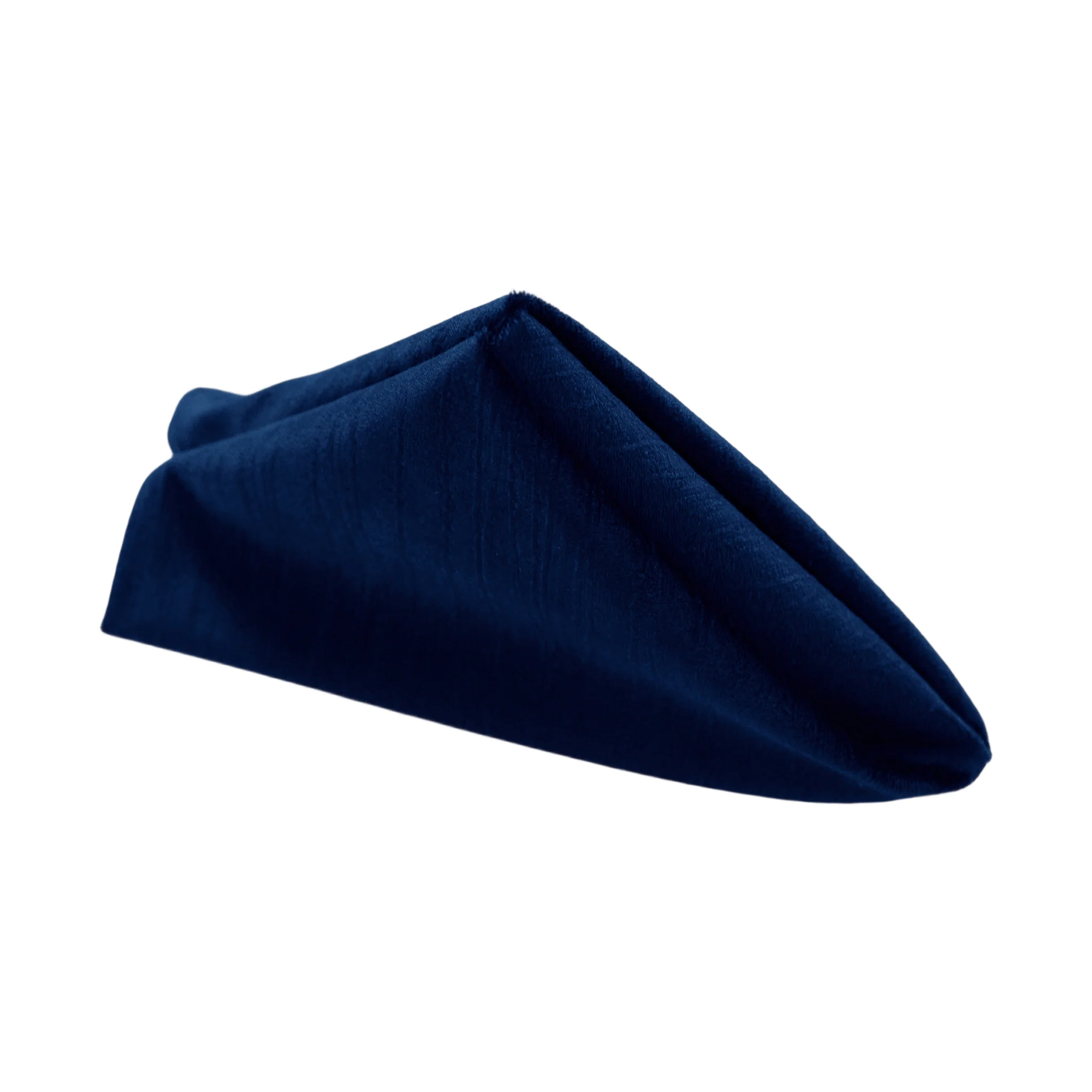 5 pcs/pk Crinkle Velvet 20"x20" Linen Napkin - Navy Blue