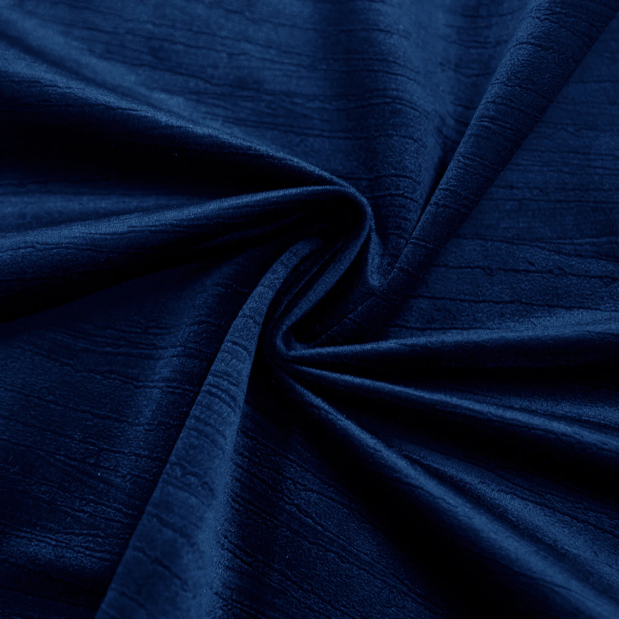 5 pcs/pk Crinkle Velvet 20"x20" Linen Napkin - Navy Blue - Image 4