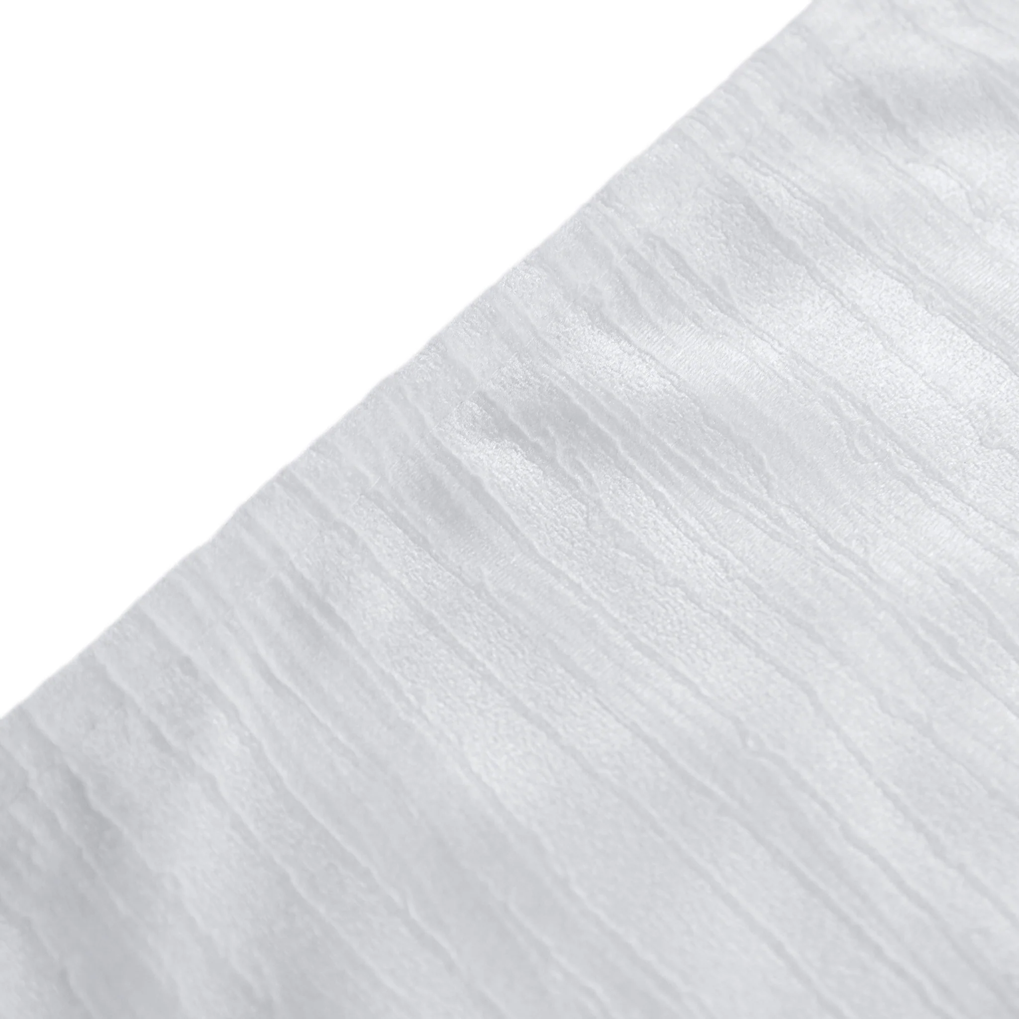 5 pcs/pk Crinkle Velvet 20"x20" Linen Napkin - White - Image 3