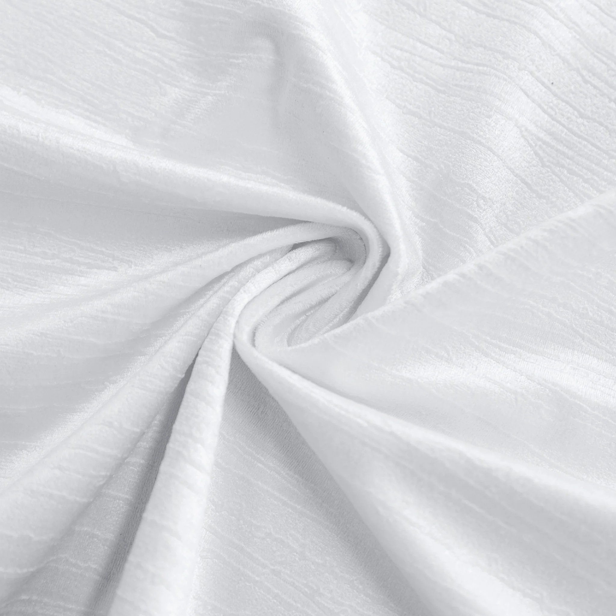 5 pcs/pk Crinkle Velvet 20"x20" Linen Napkin - White - Image 5