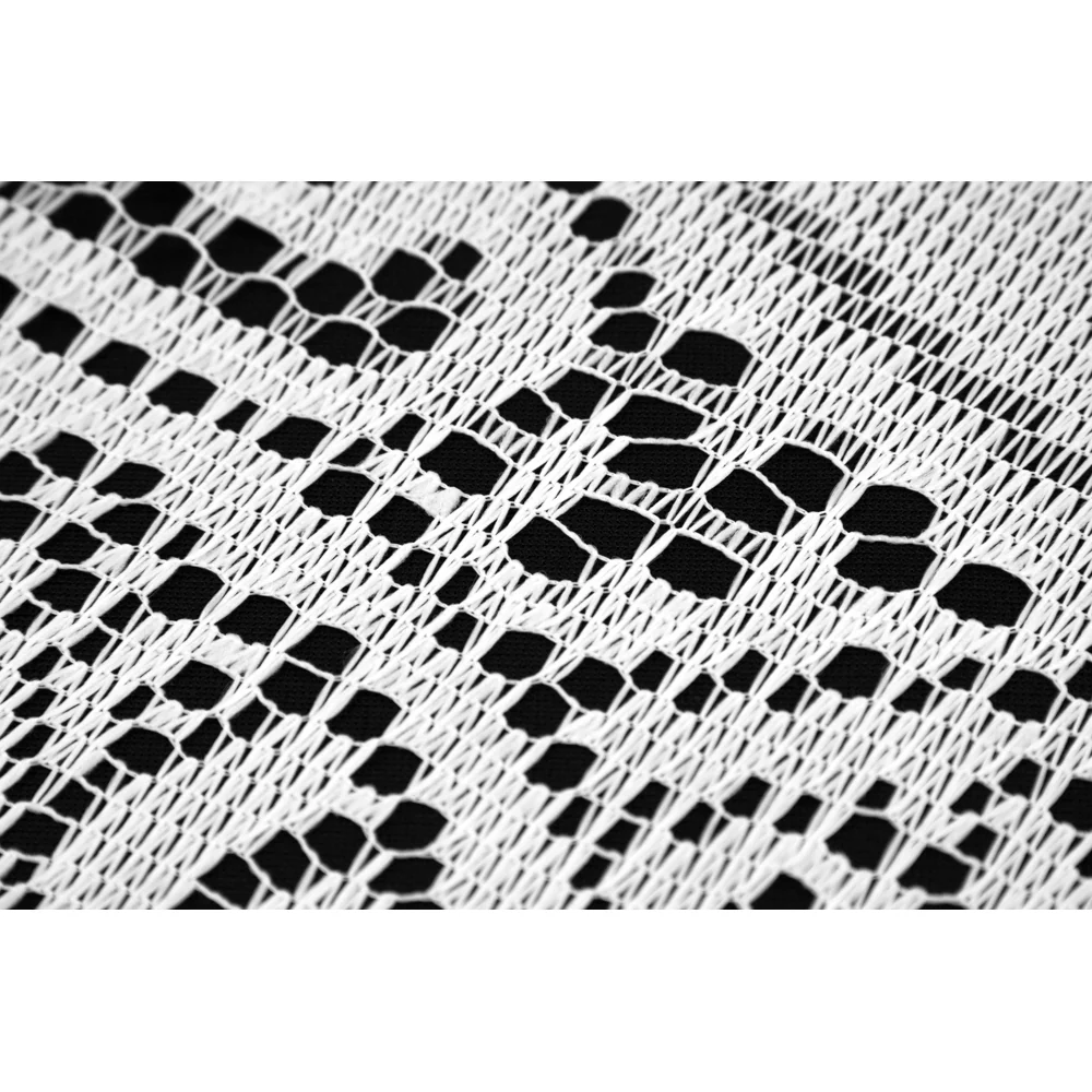 Crochet Lace Table Runner - White - Image 3