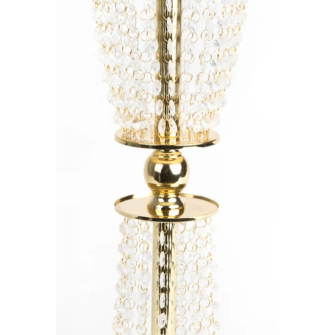 Crystal Column Tabletop Centerpiece - Gold - Image 3