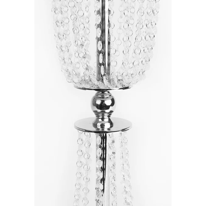 Crystal Column Tabletop Centerpiece - Silver - Image 3