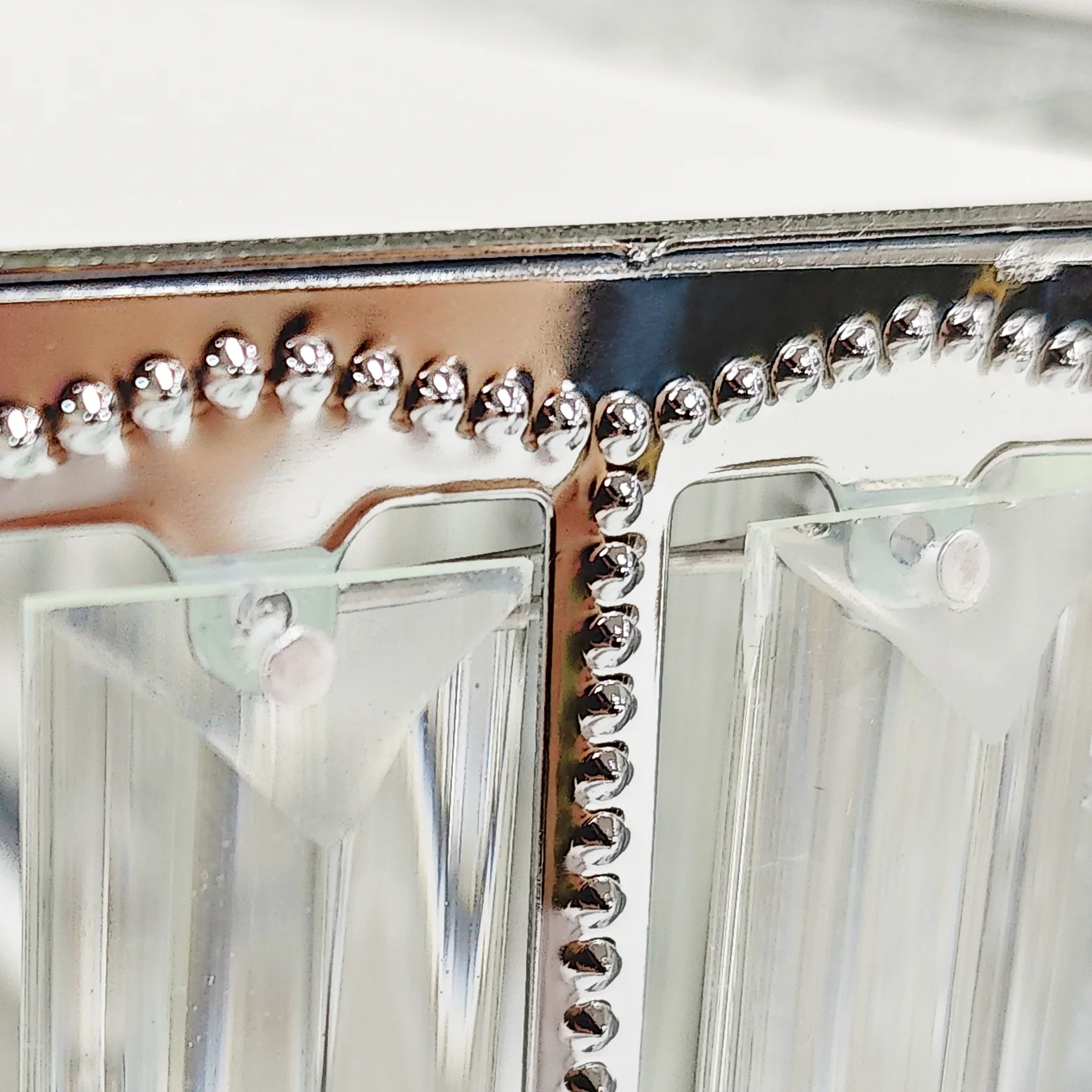 3 pc/set Square Crystal Pendant Cake/Dessert Stands - Silver - Image 3