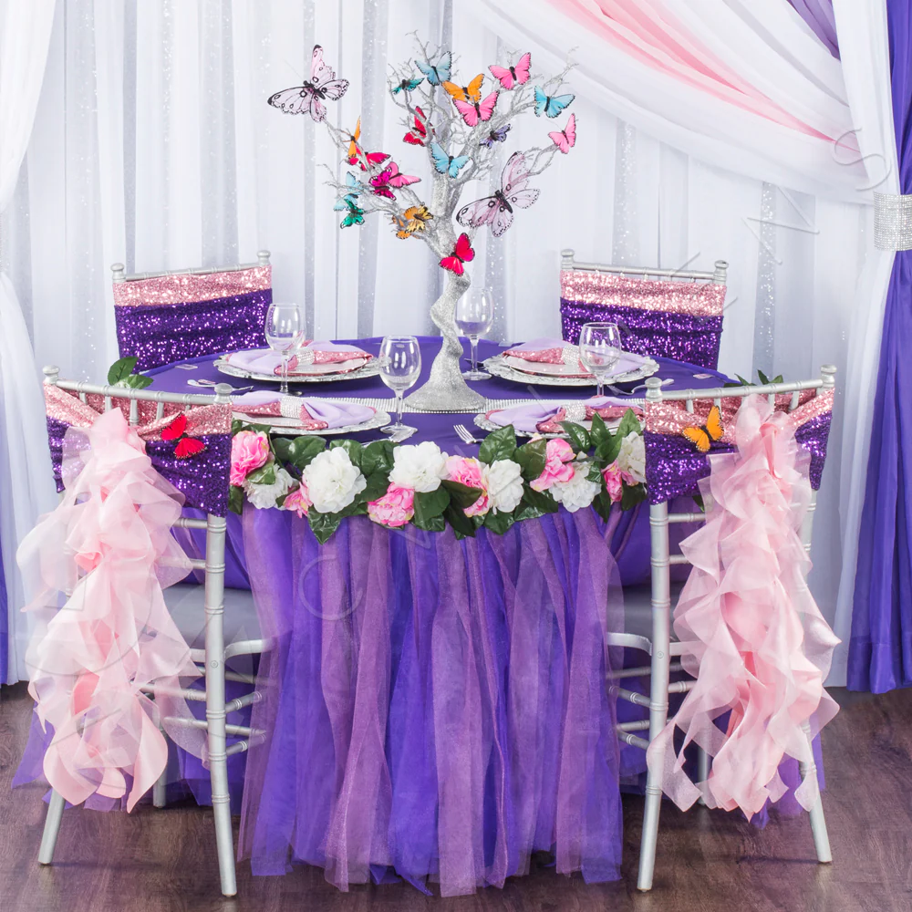 Curly Willow Chair Sash - Blush/Rose Gold - Image 2