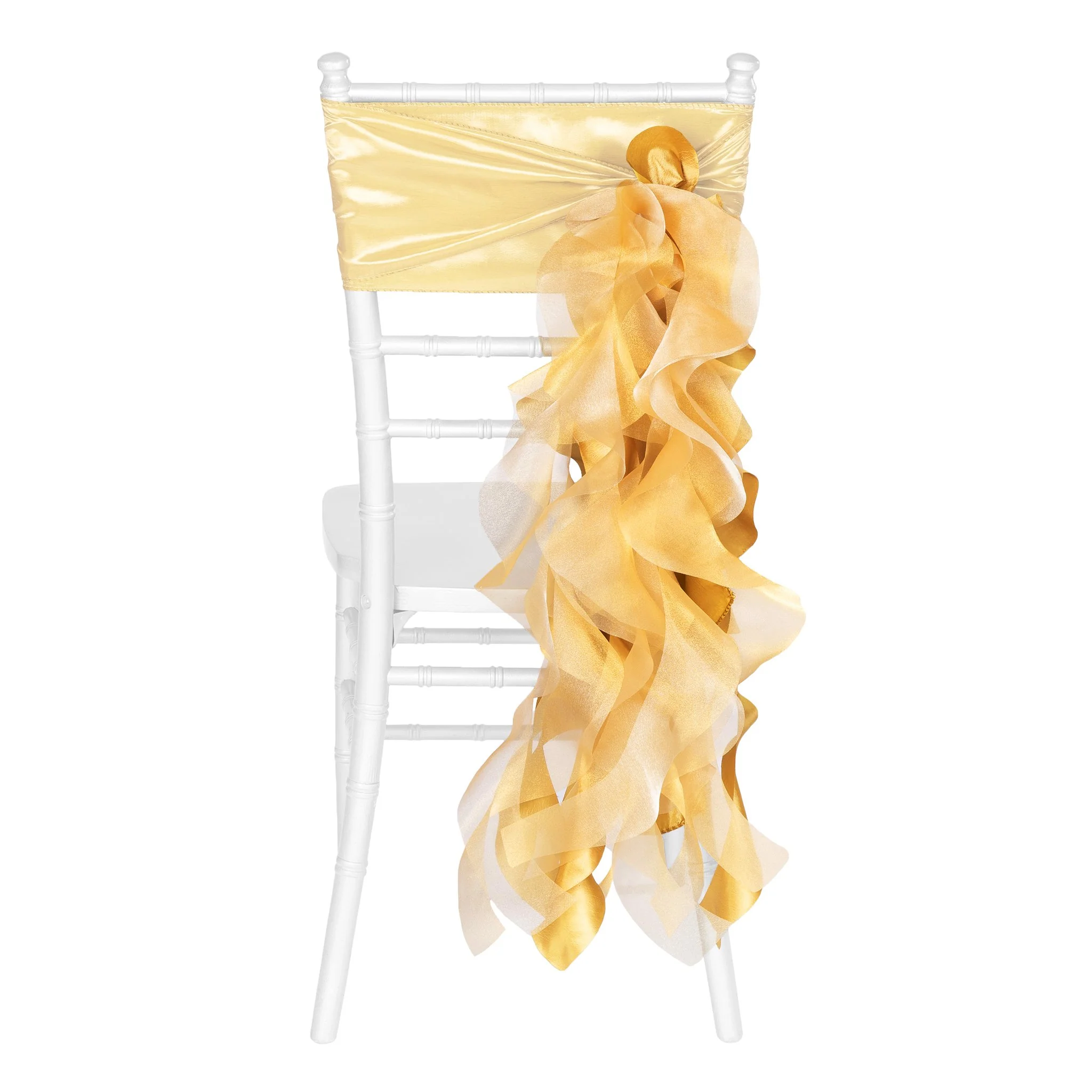 Curly Willow Chair Sash - Bright Gold - Image 2